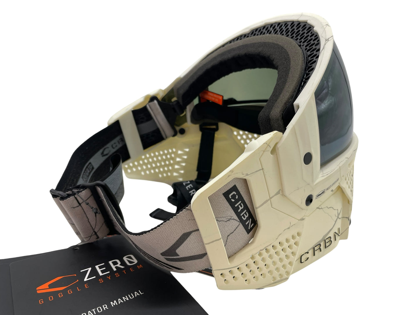 Carbon CRBN Zero GRX Paintball Mask (More Coverage) - Fracture Bone