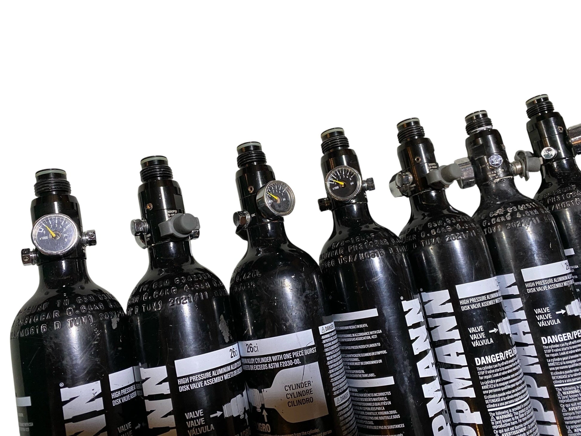 Used 8 Tippmann 26ci Paintball Tanks Paintball Gun from CPXBrosPaintball Buy/Sell/Trade Paintball Markers, New Paintball Guns, Paintball Hoppers, Paintball Masks, and Hormesis Headbands