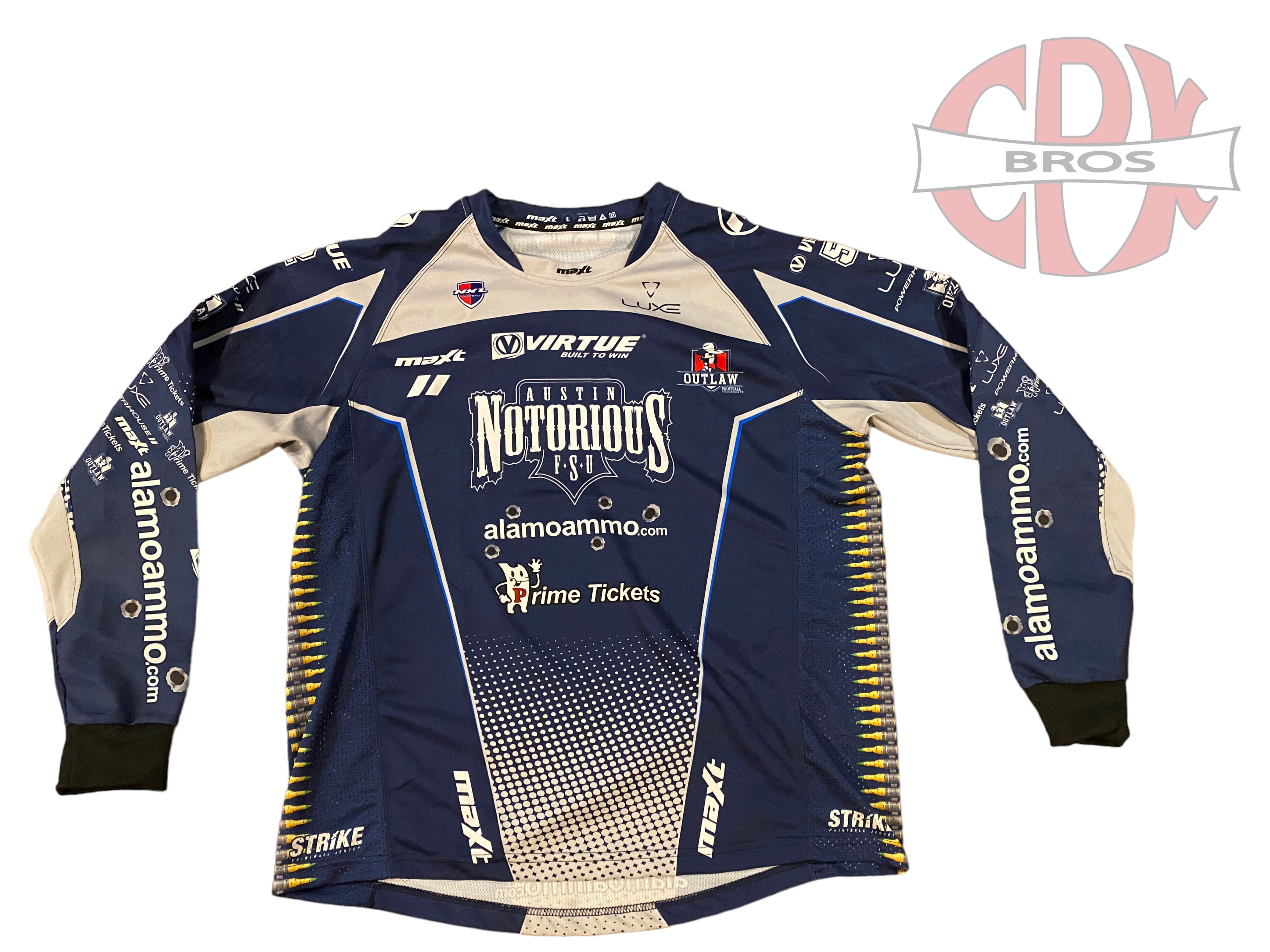Austin Notorious Paintball Pro Jersey size L CPXBrosPaintball