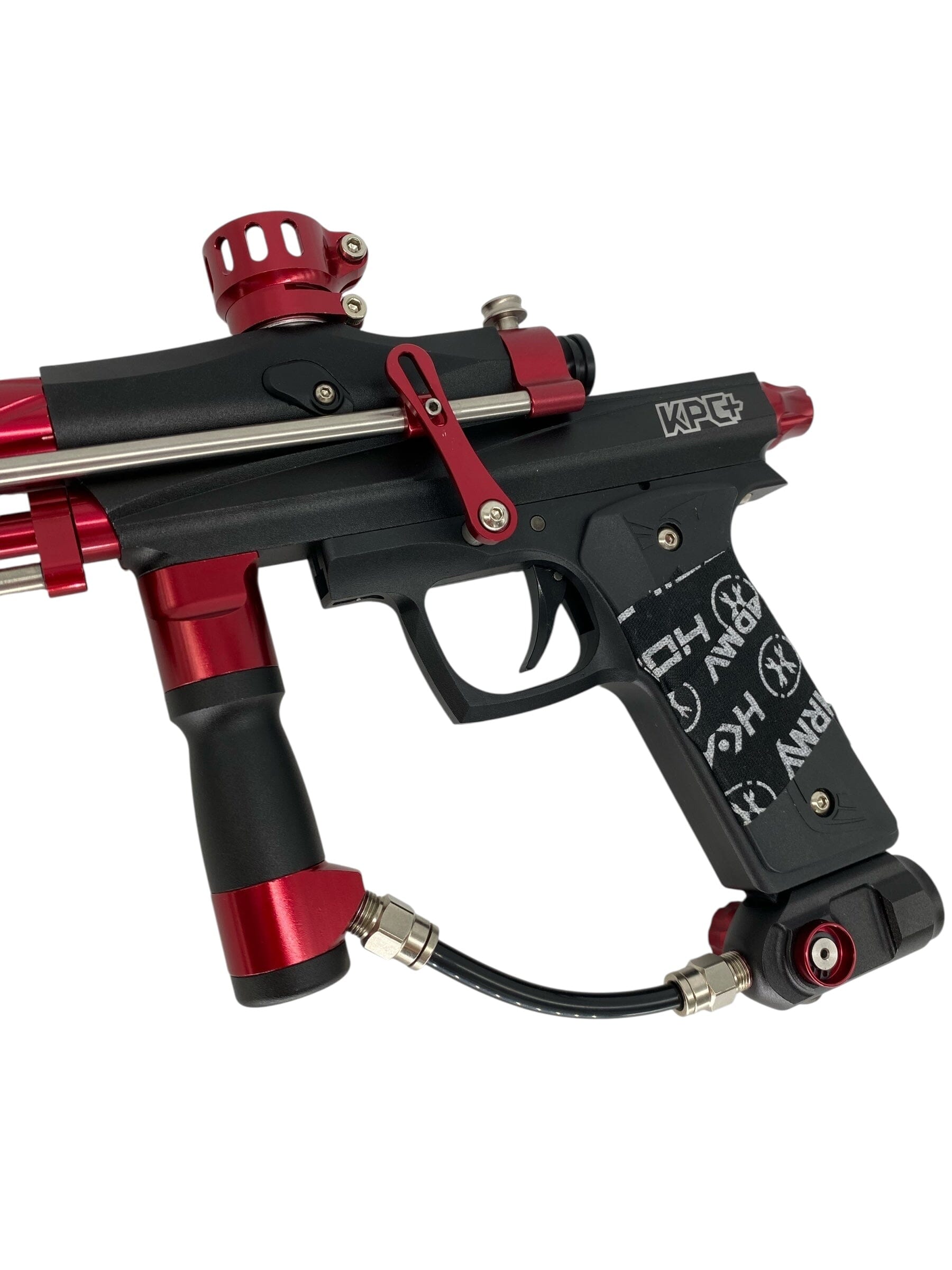 Used Azodin KPC+ Pump Paintball Gun Black/Red Paintball Gun from CPXBrosPaintball Buy/Sell/Trade Paintball Markers, New Paintball Guns, Paintball Hoppers, Paintball Masks, and Hormesis Headbands