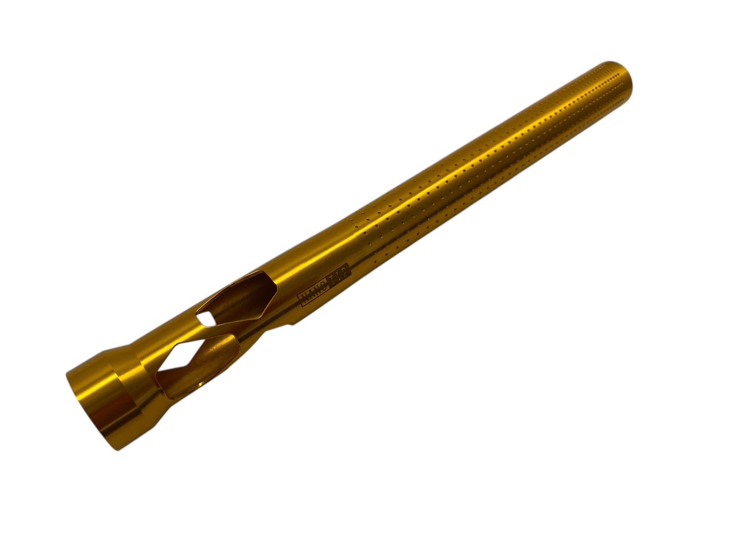 Used Carbon CRBN Nano Barrel Tip For Crbn Back - Gold Paintball Gun from CPXBrosPaintball Buy/Sell/Trade Paintball Markers, New Paintball Guns, Paintball Hoppers, Paintball Masks, and Hormesis Headbands