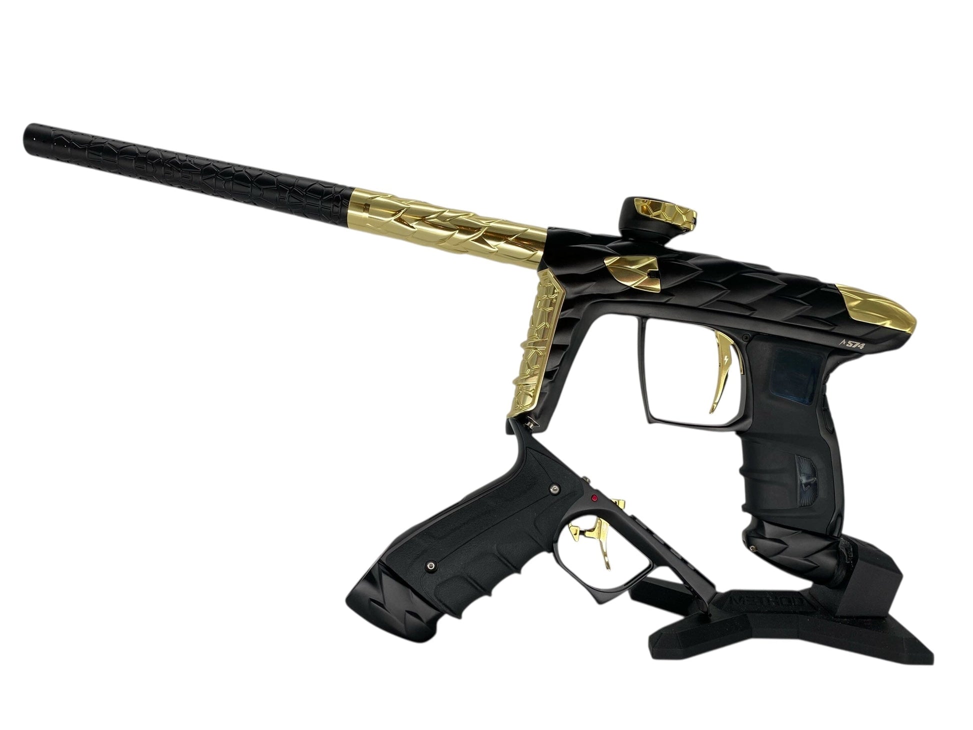 Used Dlx Adrenaline Luxe Idol Paintball Gun Black/Gold With Mech Black/Gold Paintball Gun from CPXBrosPaintball Buy/Sell/Trade Paintball Markers, New Paintball Guns, Paintball Hoppers, Paintball Masks, and Hormesis Headbands