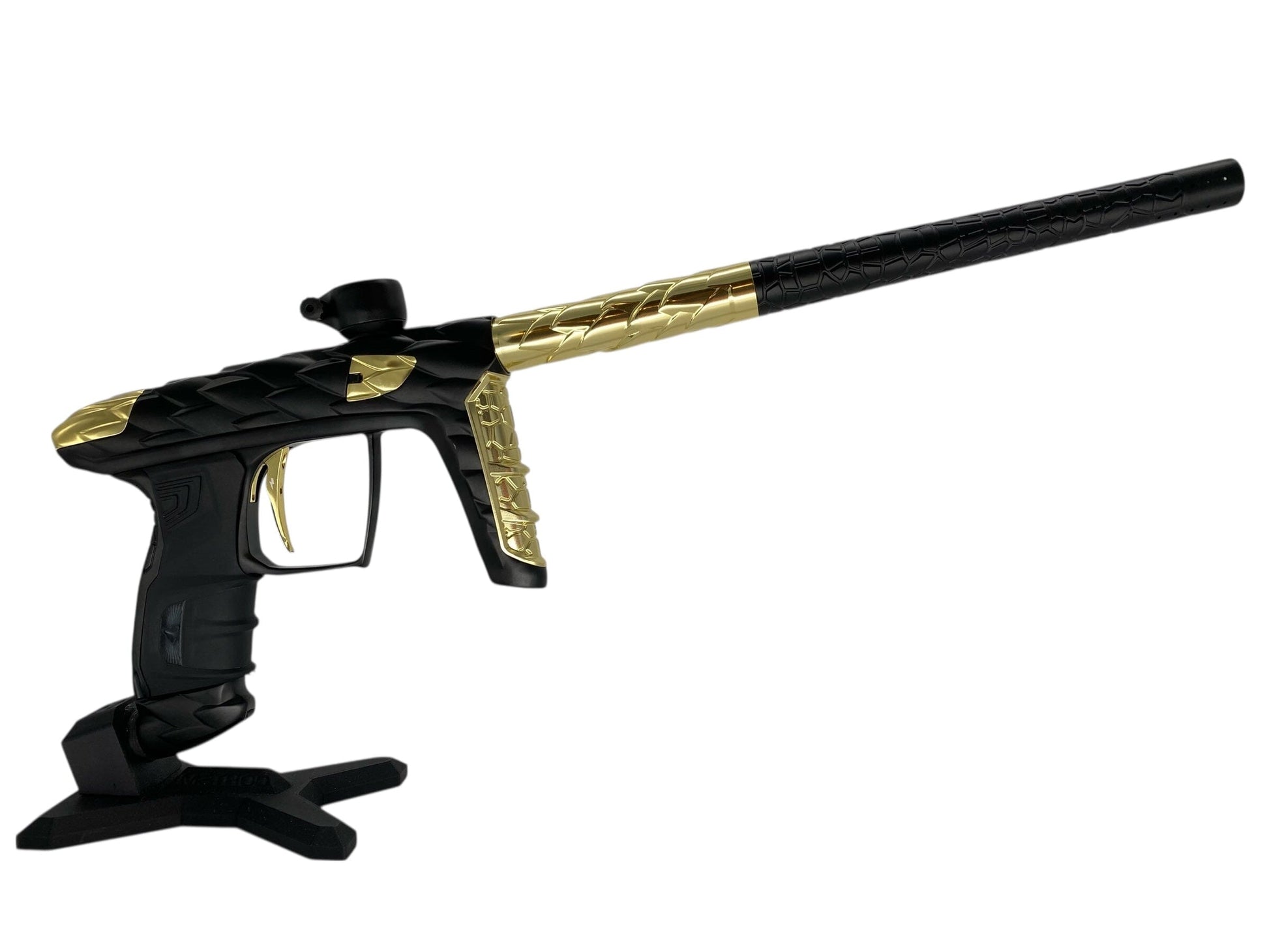 Used Dlx Adrenaline Luxe Idol Paintball Gun Black/Gold With Mech Black/Gold Paintball Gun from CPXBrosPaintball Buy/Sell/Trade Paintball Markers, New Paintball Guns, Paintball Hoppers, Paintball Masks, and Hormesis Headbands