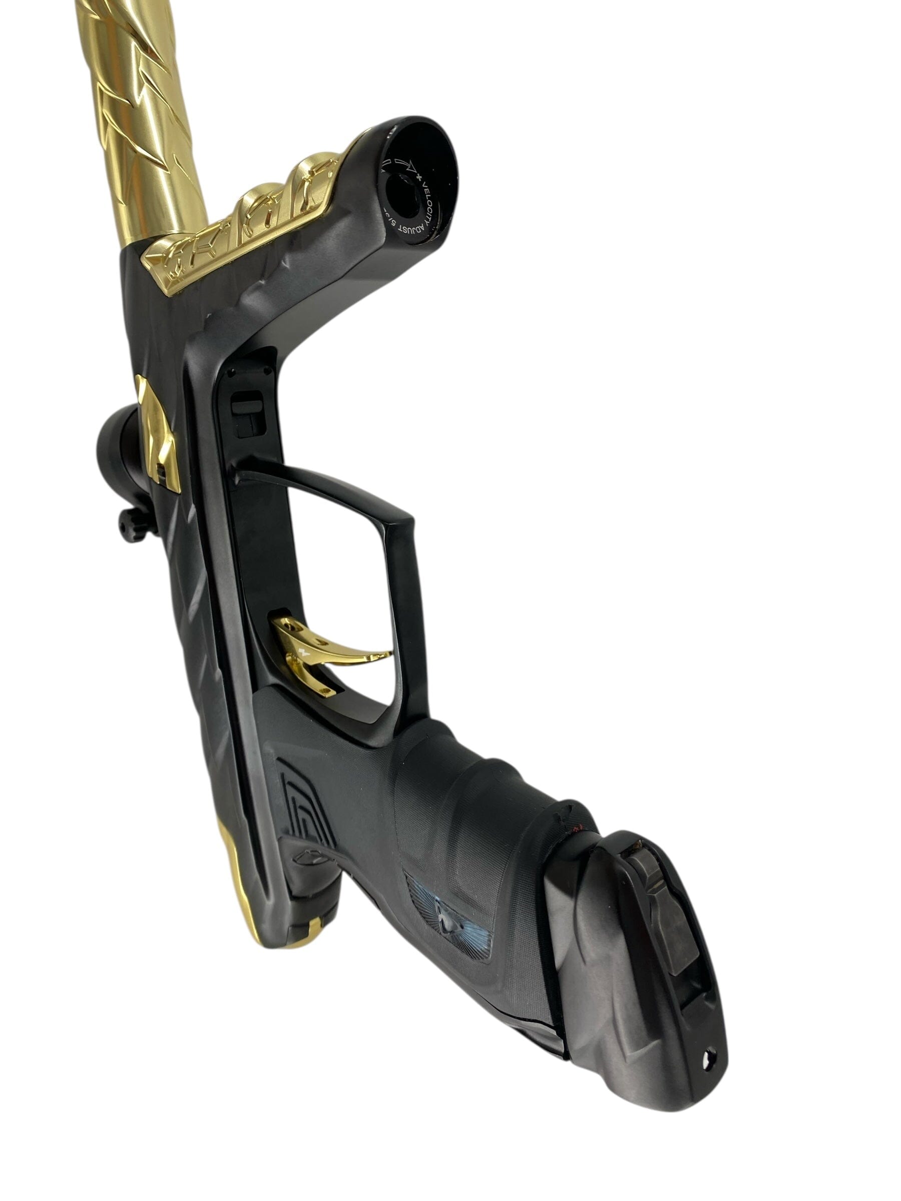 Used Dlx Adrenaline Luxe Idol Paintball Gun Black/Gold With Mech Black/Gold Paintball Gun from CPXBrosPaintball Buy/Sell/Trade Paintball Markers, New Paintball Guns, Paintball Hoppers, Paintball Masks, and Hormesis Headbands
