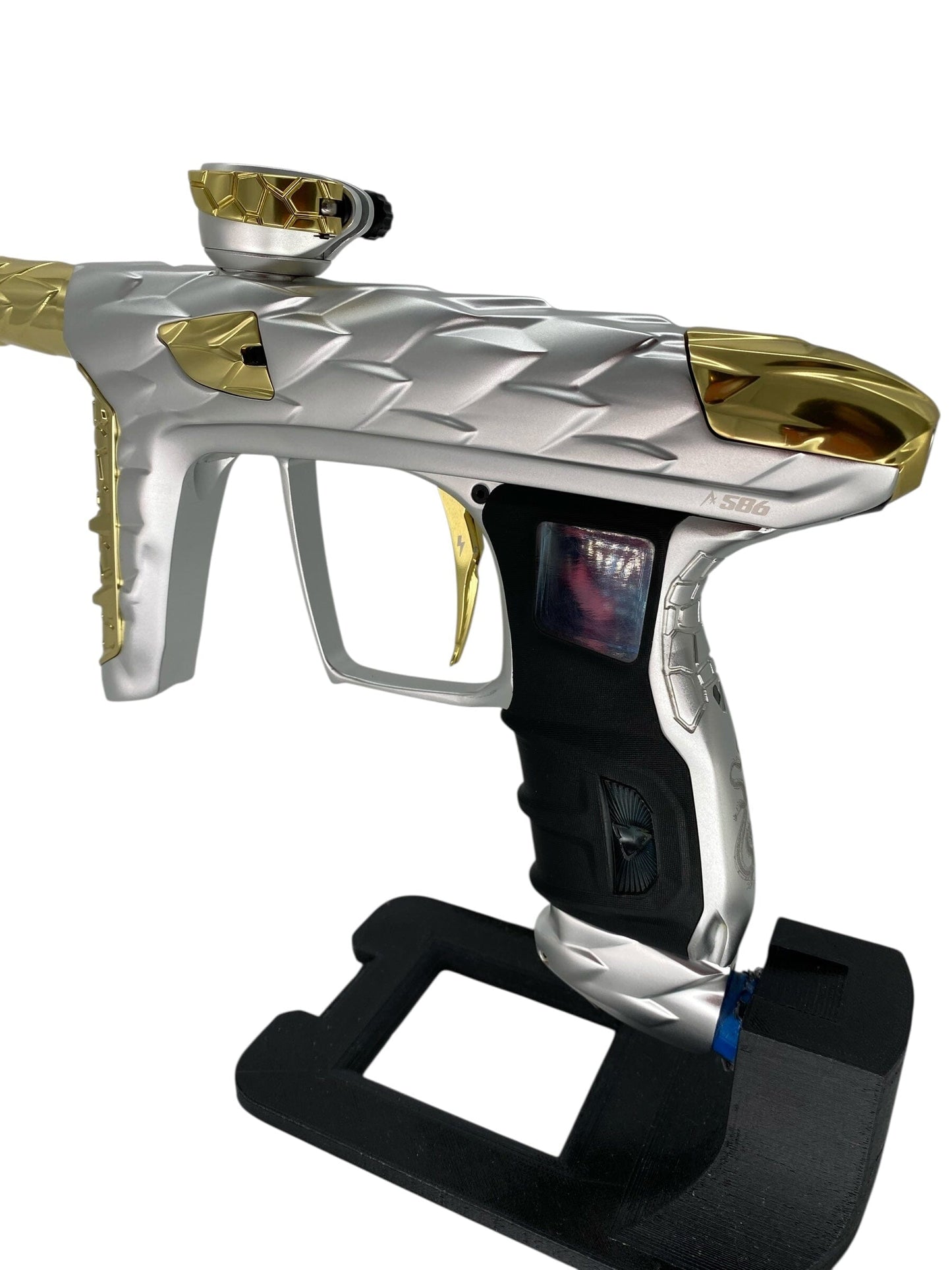 Used Dlx Adrenaline Luxe Idol Paintball Gun Silver/Gold With Mech Paintball Gun from CPXBrosPaintball Buy/Sell/Trade Paintball Markers, New Paintball Guns, Paintball Hoppers, Paintball Masks, and Hormesis Headbands