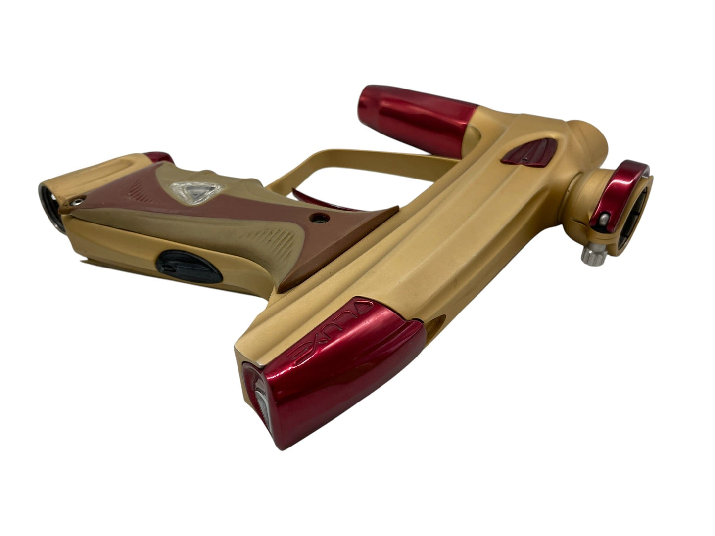Used DLX Luxe 2.0 Gold/Red Paintball Gun Paintball Gun from CPXBrosPaintball Buy/Sell/Trade Paintball Markers, New Paintball Guns, Paintball Hoppers, Paintball Masks, and Hormesis Headbands