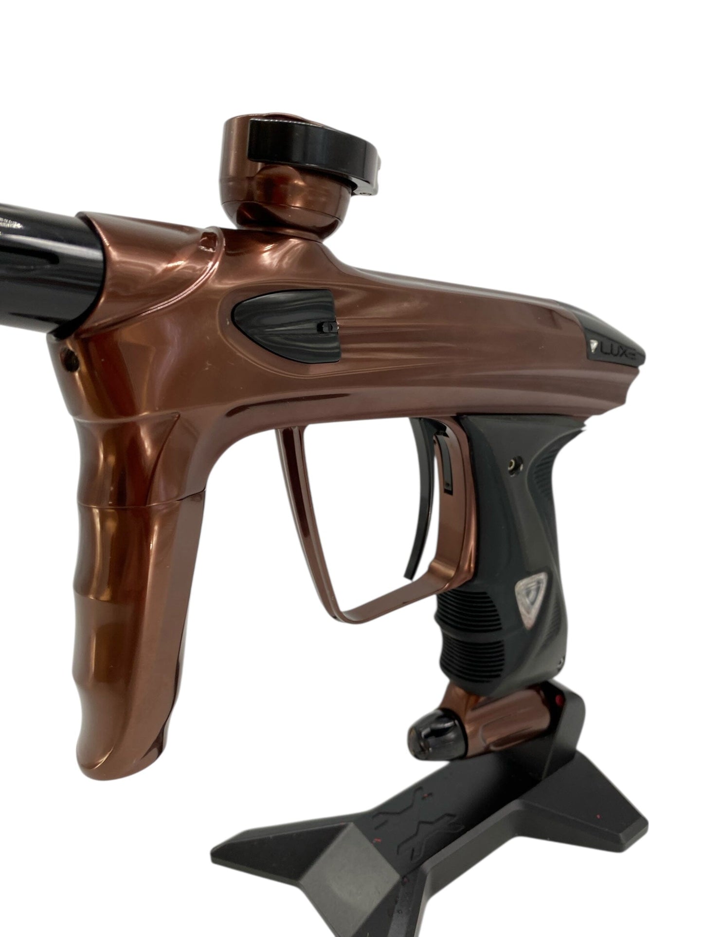 Used Dlx Luxe 2.0 Paintball Gun Brown/Black Paintball Gun from CPXBrosPaintball Buy/Sell/Trade Paintball Markers, New Paintball Guns, Paintball Hoppers, Paintball Masks, and Hormesis Headbands