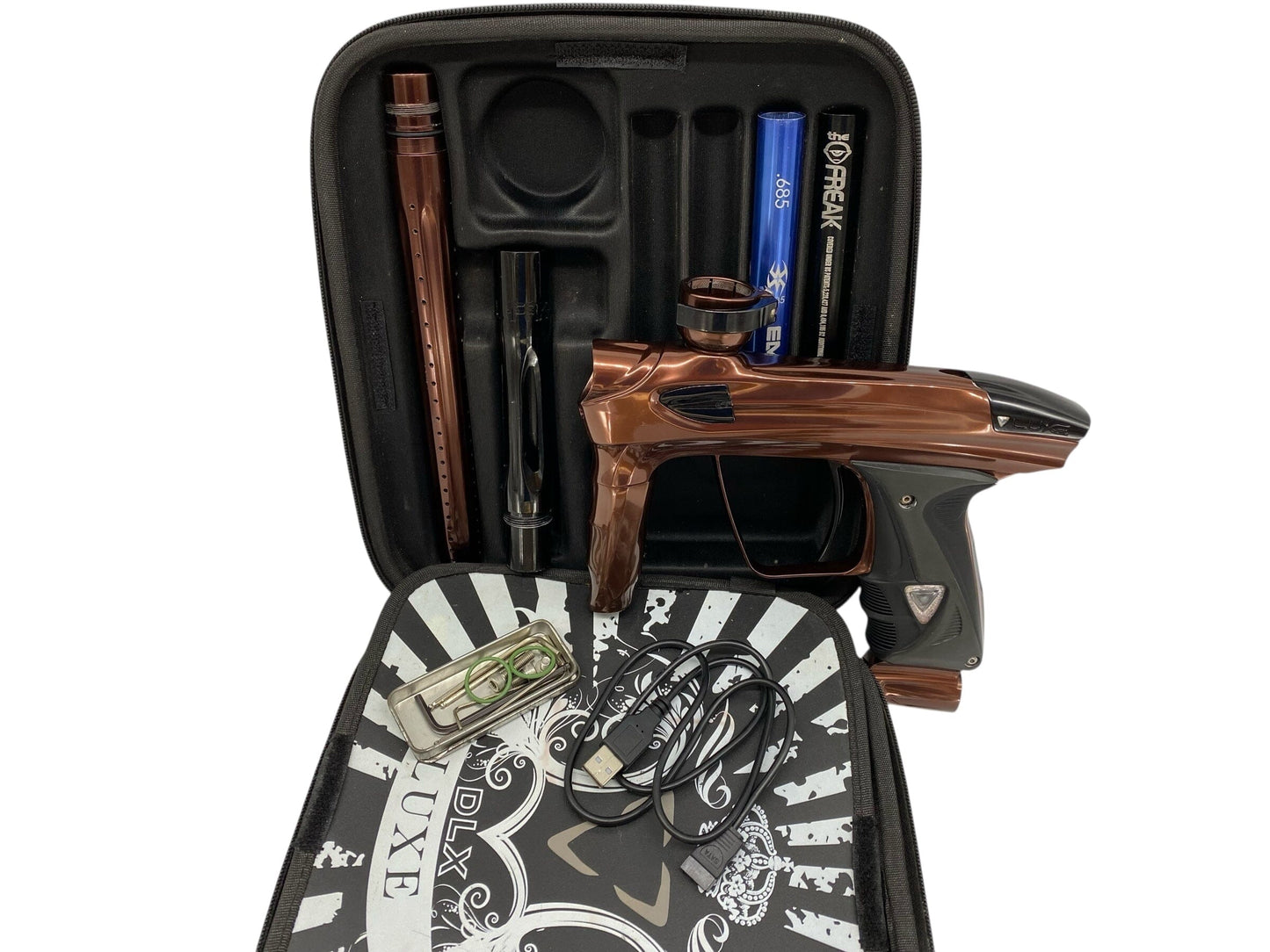 Used Dlx Luxe 2.0 Paintball Gun Brown/Black Paintball Gun from CPXBrosPaintball Buy/Sell/Trade Paintball Markers, New Paintball Guns, Paintball Hoppers, Paintball Masks, and Hormesis Headbands