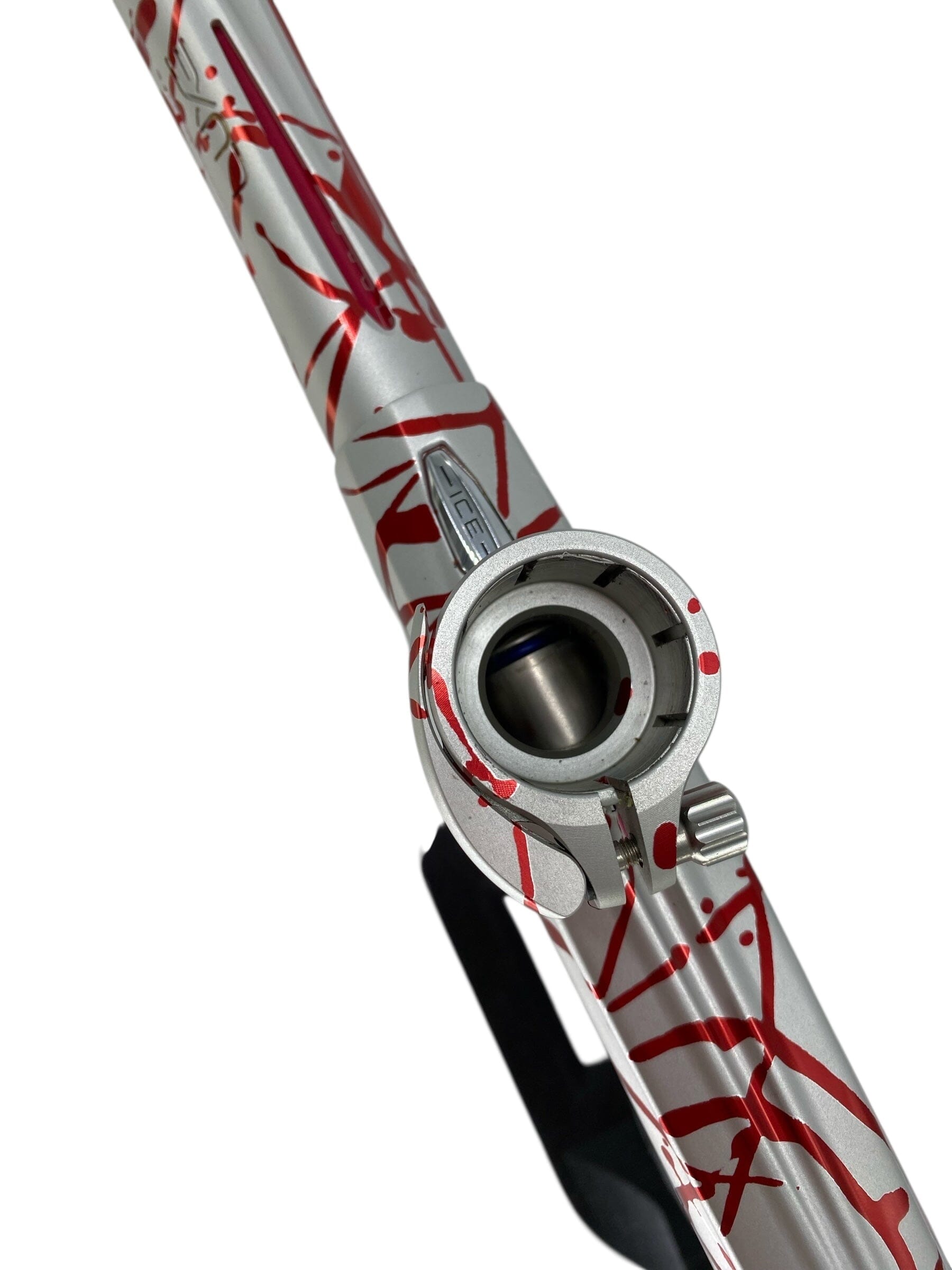 Used Dlx Luxe Ice Paintball Gun (14 of 20) Silver/Res Splash Paintball Gun from CPXBrosPaintball Buy/Sell/Trade Paintball Markers, New Paintball Guns, Paintball Hoppers, Paintball Masks, and Hormesis Headbands