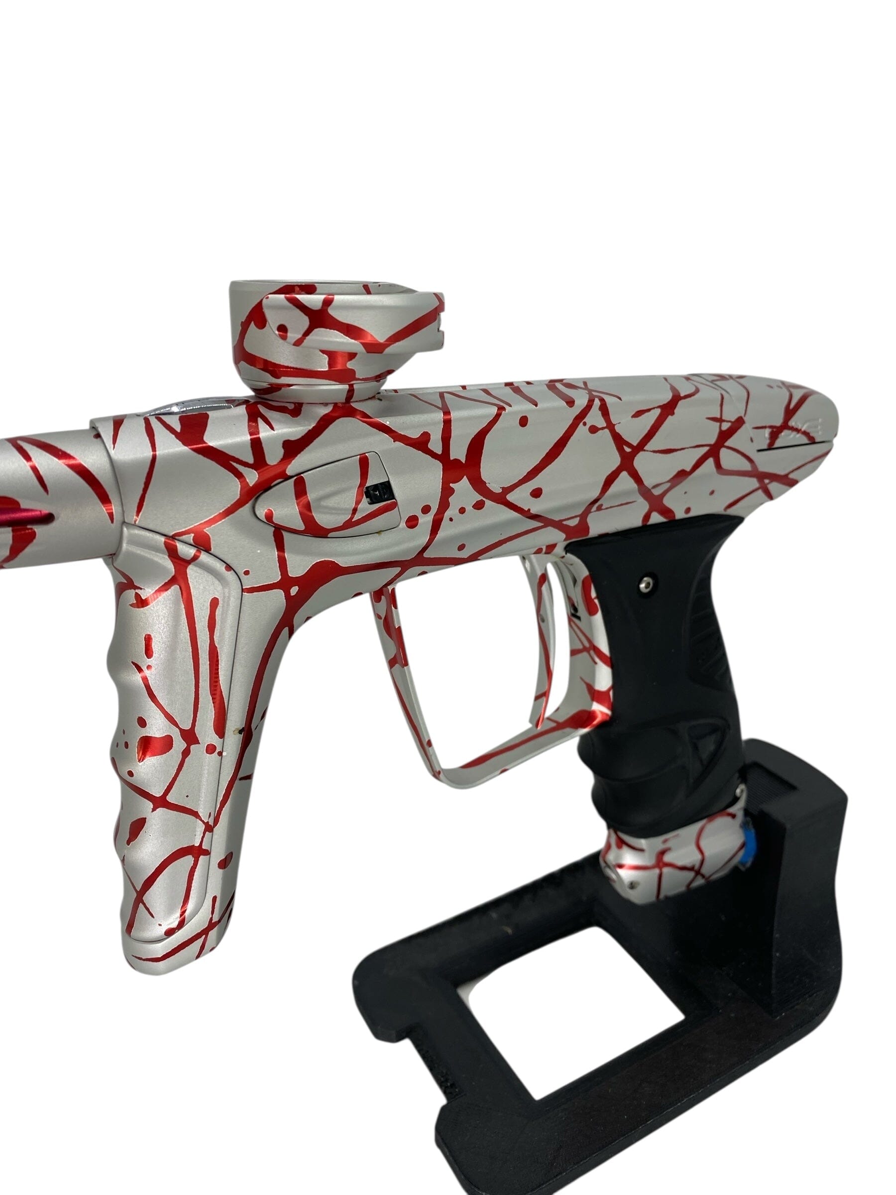 Used Dlx Luxe Ice Paintball Gun (14 of 20) Silver/Res Splash Paintball Gun from CPXBrosPaintball Buy/Sell/Trade Paintball Markers, New Paintball Guns, Paintball Hoppers, Paintball Masks, and Hormesis Headbands
