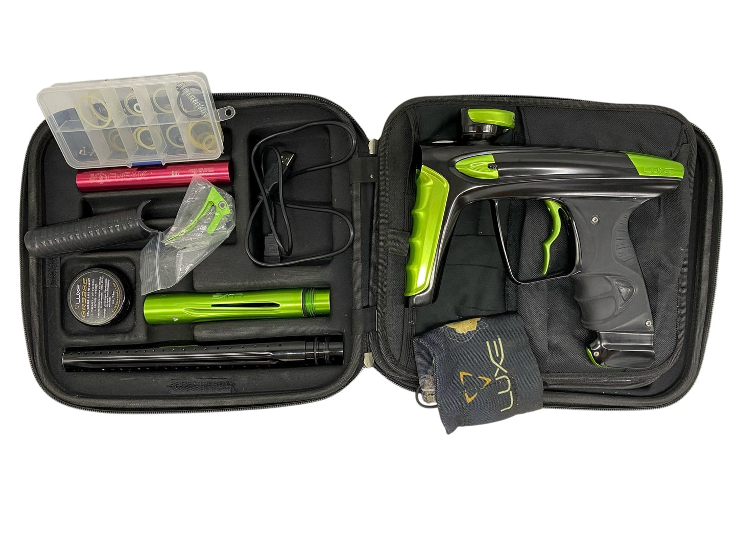 Used Dlx Luxe Ice Paintball Gun Black/Green Paintball Gun from CPXBrosPaintball Buy/Sell/Trade Paintball Markers, New Paintball Guns, Paintball Hoppers, Paintball Masks, and Hormesis Headbands