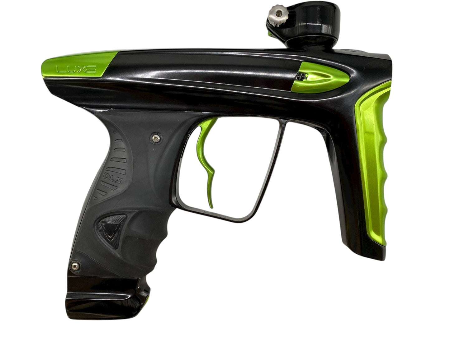 Used Dlx Luxe Ice Paintball Gun Black/Green Paintball Gun from CPXBrosPaintball Buy/Sell/Trade Paintball Markers, New Paintball Guns, Paintball Hoppers, Paintball Masks, and Hormesis Headbands