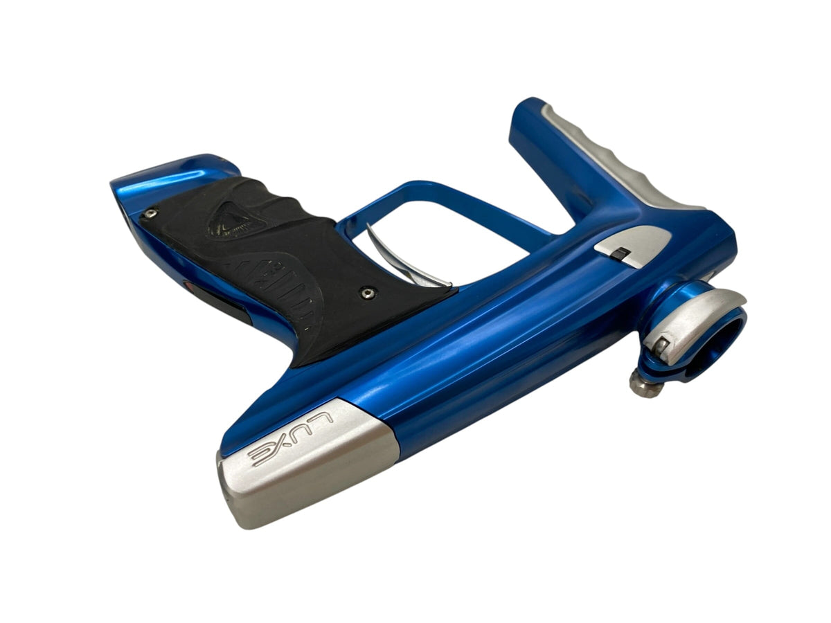 Used Dlx Luxe Ice Paintball Gun Blue/Silver Paintball Gun from CPXBrosPaintball Buy/Sell/Trade Paintball Markers, New Paintball Guns, Paintball Hoppers, Paintball Masks, and Hormesis Headbands