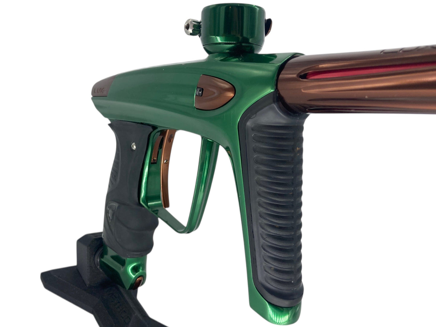 Used Dlx Luxe Ice Paintball Gun Green/Brown Paintball Gun from CPXBrosPaintball Buy/Sell/Trade Paintball Markers, New Paintball Guns, Paintball Hoppers, Paintball Masks, and Hormesis Headbands