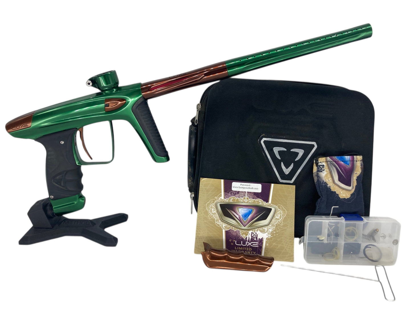 Used Dlx Luxe Ice Paintball Gun Green/Brown Paintball Gun from CPXBrosPaintball Buy/Sell/Trade Paintball Markers, New Paintball Guns, Paintball Hoppers, Paintball Masks, and Hormesis Headbands