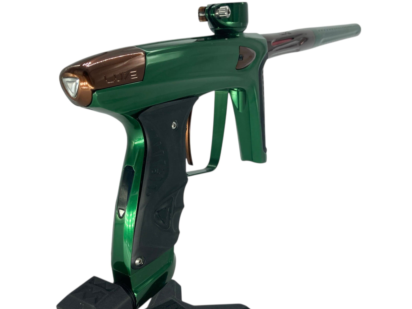 Used Dlx Luxe Ice Paintball Gun Green/Brown Paintball Gun from CPXBrosPaintball Buy/Sell/Trade Paintball Markers, New Paintball Guns, Paintball Hoppers, Paintball Masks, and Hormesis Headbands
