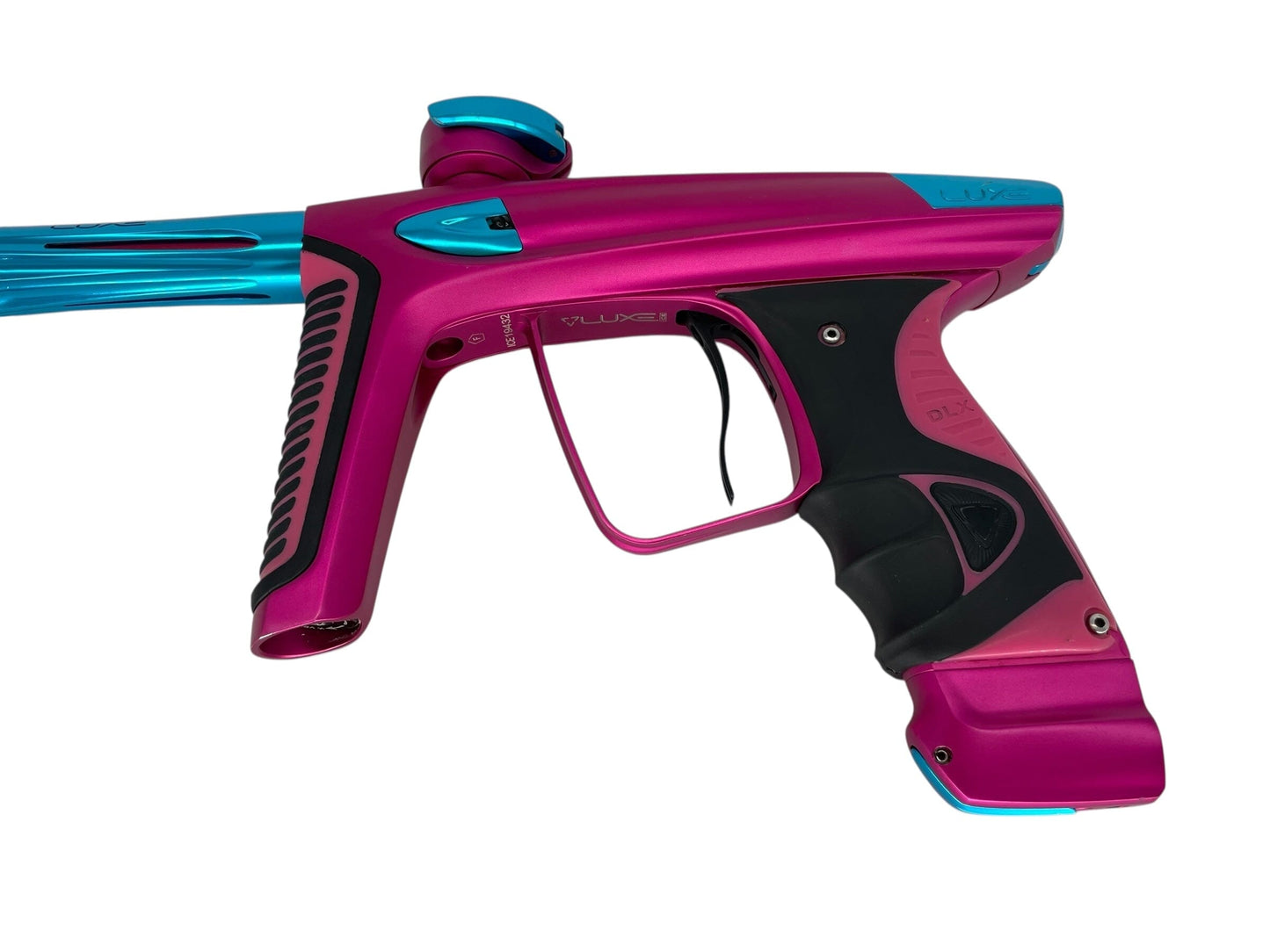 Used Dlx Luxe Ice Paintball Gun Pink/Cyan Paintball Gun from CPXBrosPaintball Buy/Sell/Trade Paintball Markers, New Paintball Guns, Paintball Hoppers, Paintball Masks, and Hormesis Headbands