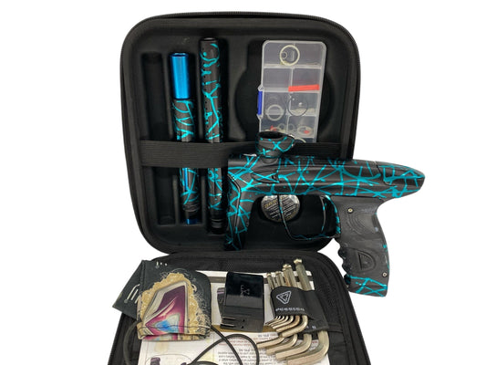 Used Dlx Luxe Tm40 Paintball Gun Black/Teal Splash Paintball Gun from CPXBrosPaintball Buy/Sell/Trade Paintball Markers, New Paintball Guns, Paintball Hoppers, Paintball Masks, and Hormesis Headbands
