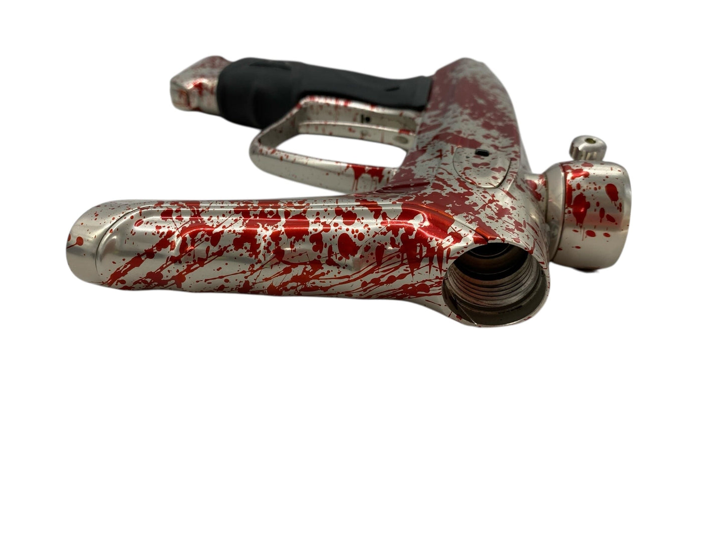 Used Dlx Luxe Tm40 Paintball Gun Silver/Red Splash Paintball Gun from CPXBrosPaintball Buy/Sell/Trade Paintball Markers, New Paintball Guns, Paintball Hoppers, Paintball Masks, and Hormesis Headbands