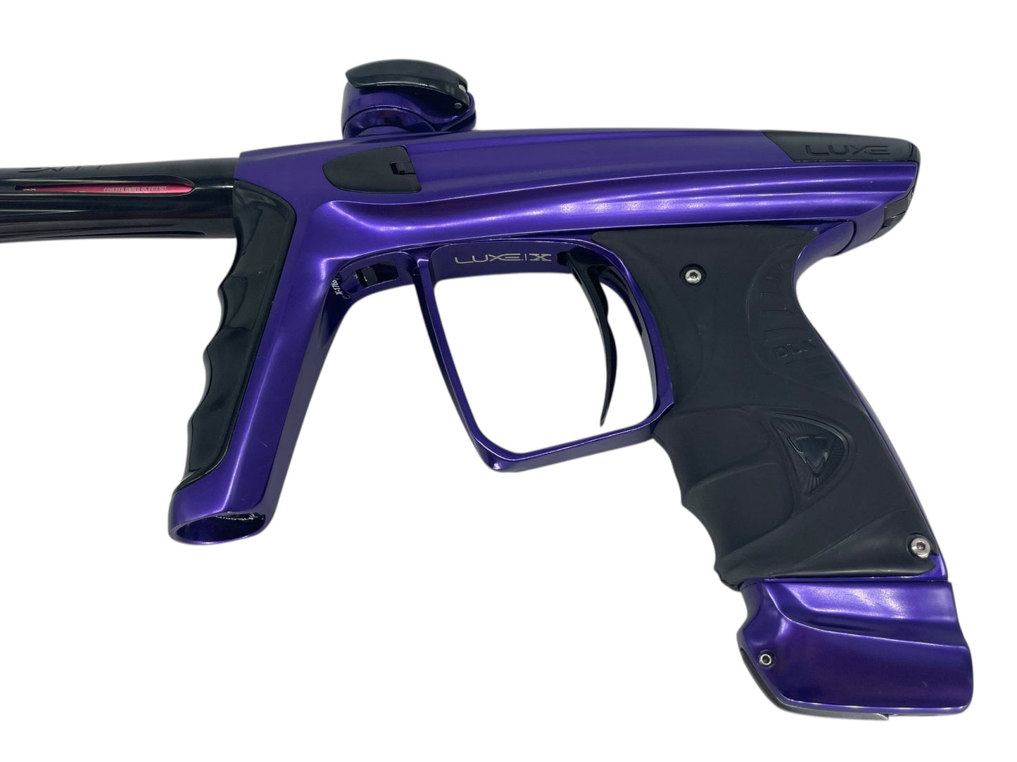 Used Dlx Luxe X Paintball Gun Purple/Black Paintball Gun from CPXBrosPaintball Buy/Sell/Trade Paintball Markers, New Paintball Guns, Paintball Hoppers, Paintball Masks, and Hormesis Headbands