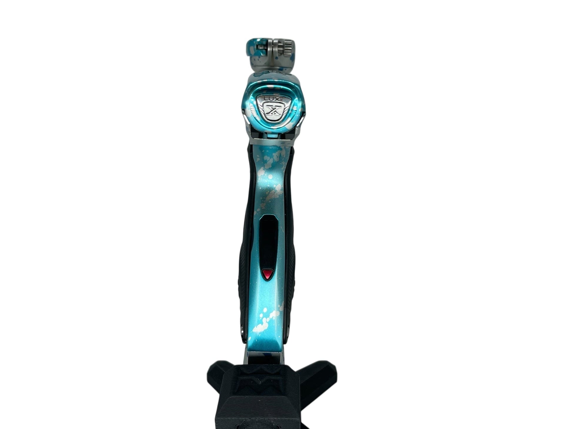 Used Dlx Luxe X Paintball Gun Silver Teal Splash Paintball Gun from CPXBrosPaintball Buy/Sell/Trade Paintball Markers, New Paintball Guns, Paintball Hoppers, Paintball Masks, and Hormesis Headbands