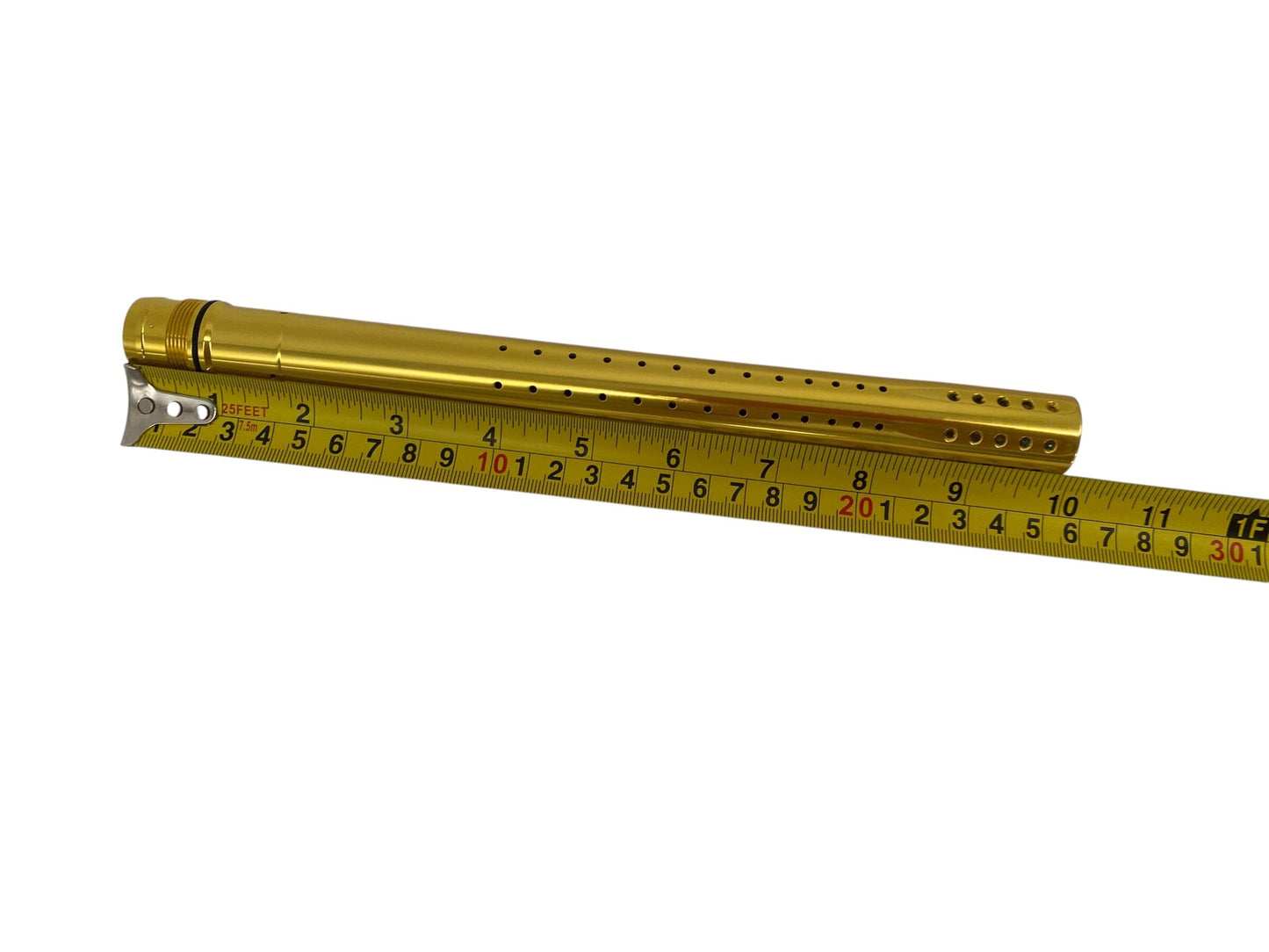 Used DYE BOOMSTICK UL-I BARREL TIP – 16" : Gloss Gold Paintball Gun from CPXBrosPaintball Buy/Sell/Trade Paintball Markers, New Paintball Guns, Paintball Hoppers, Paintball Masks, and Hormesis Headbands