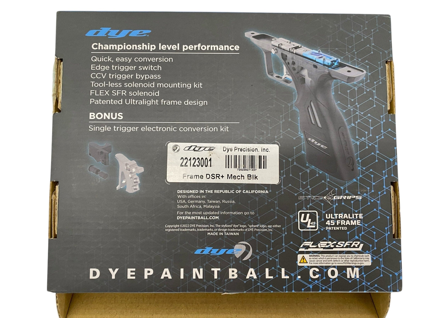 Used Dye Dsr+ Mech Frame Kit Paintball Gun from CPXBrosPaintball Buy/Sell/Trade Paintball Markers, New Paintball Guns, Paintball Hoppers, Paintball Masks, and Hormesis Headbands