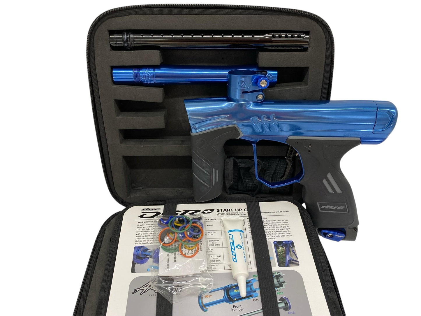 Used Dye Dsr+ Paintball Upgraded Gun Blue/Black Paintball Gun from CPXBrosPaintball Buy/Sell/Trade Paintball Markers, New Paintball Guns, Paintball Hoppers, Paintball Masks, and Hormesis Headbands
