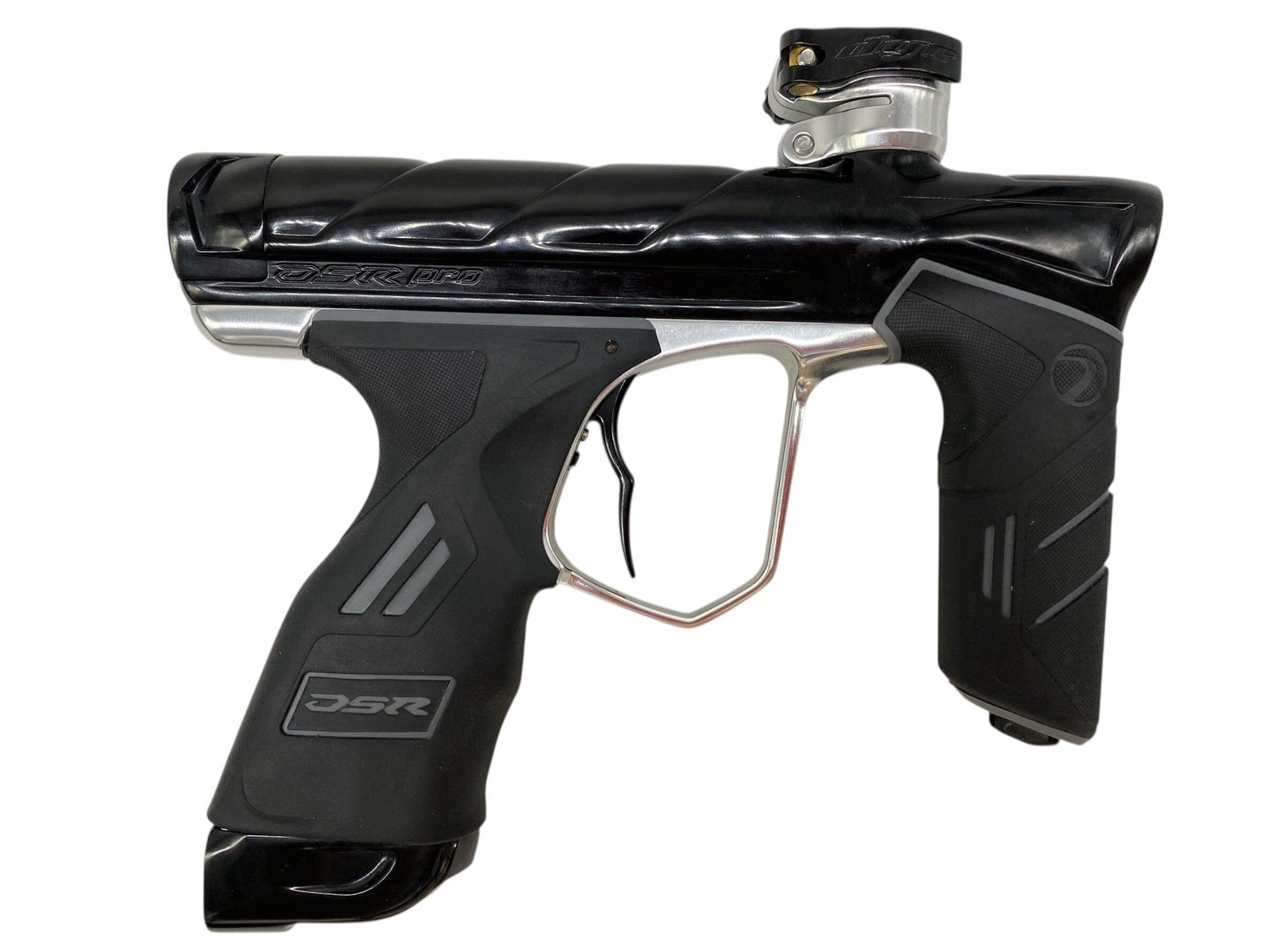Used Dye Dsr Pro Paintball Gun Black/Silver Paintball Gun from CPXBrosPaintball Buy/Sell/Trade Paintball Markers, New Paintball Guns, Paintball Hoppers, Paintball Masks, and Hormesis Headbands