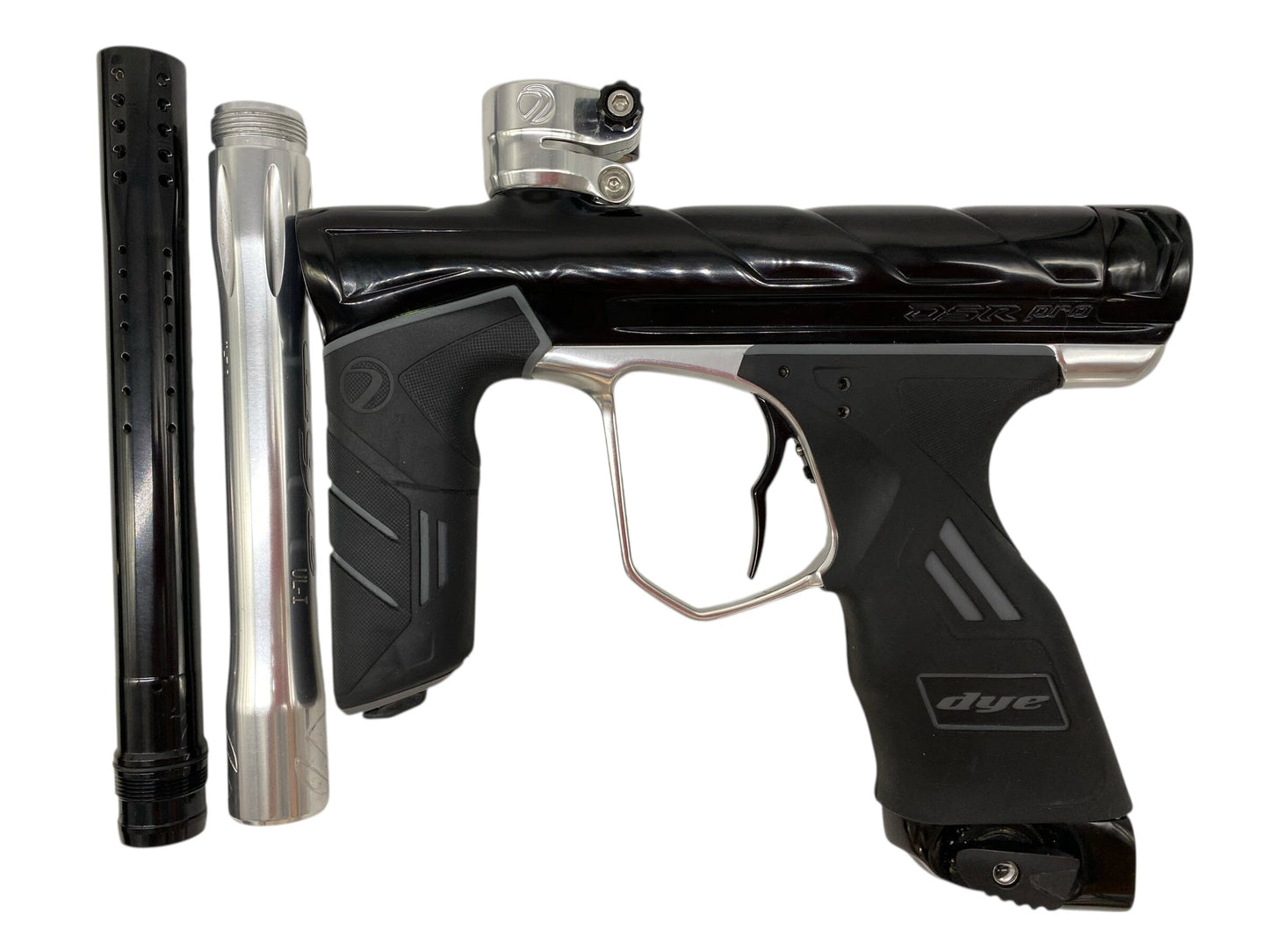 Used Dye Dsr Pro Paintball Gun Black/Silver Paintball Gun from CPXBrosPaintball Buy/Sell/Trade Paintball Markers, New Paintball Guns, Paintball Hoppers, Paintball Masks, and Hormesis Headbands