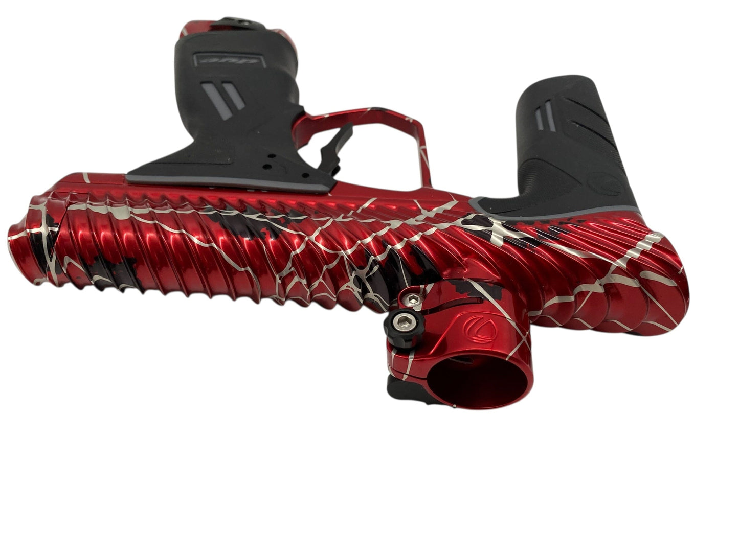 Used Dye Dsr+ TWISTER Paintball Gun with Mech Frame Red/Black/White Splash Paintball Gun from CPXBrosPaintball Buy/Sell/Trade Paintball Markers, New Paintball Guns, Paintball Hoppers, Paintball Masks, and Hormesis Headbands