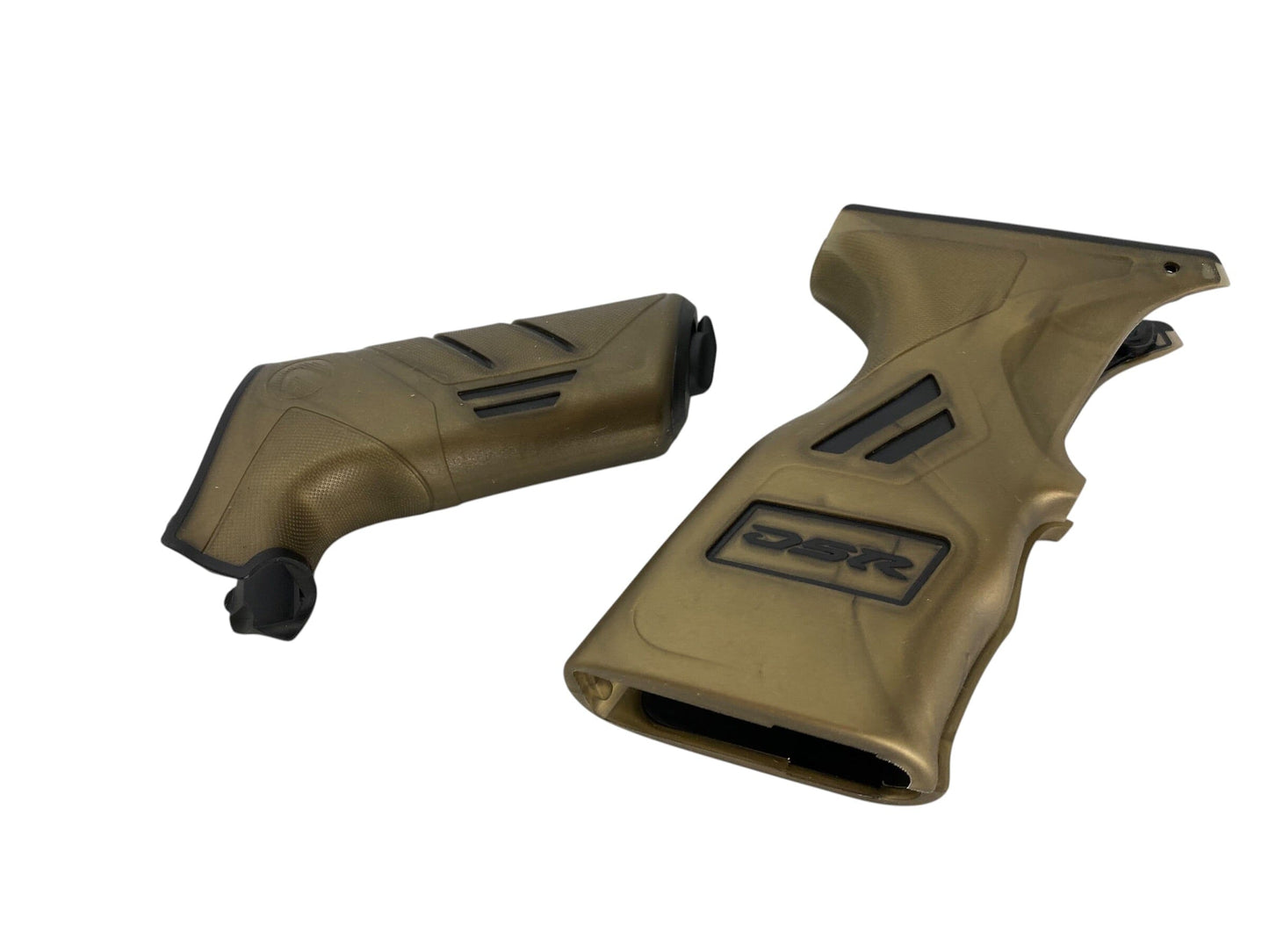 Used Dye DSR/DSR+/DSR Pro Sticky Grip Kit - Gold / Black Paintball Gun from CPXBrosPaintball Buy/Sell/Trade Paintball Markers, New Paintball Guns, Paintball Hoppers, Paintball Masks, and Hormesis Headbands