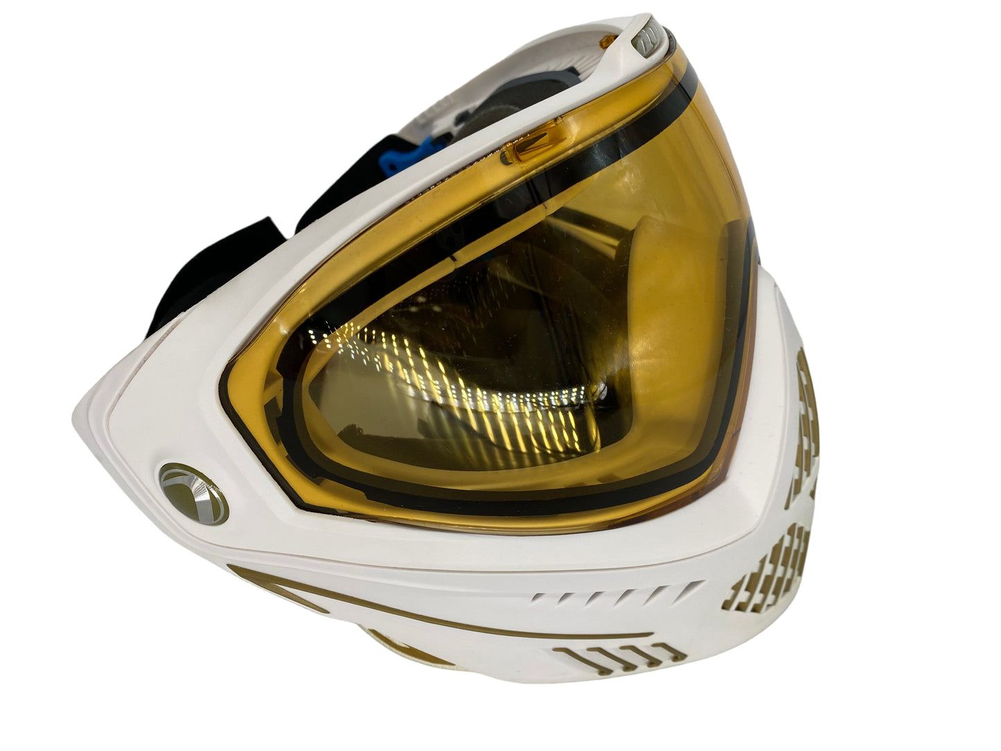 Used DYE Invision I5 Paintball Goggle System White Gold w/ Case Paintball Gun from CPXBrosPaintball Buy/Sell/Trade Paintball Markers, Paintball Hoppers, Paintball Masks, and Hormesis Headbands