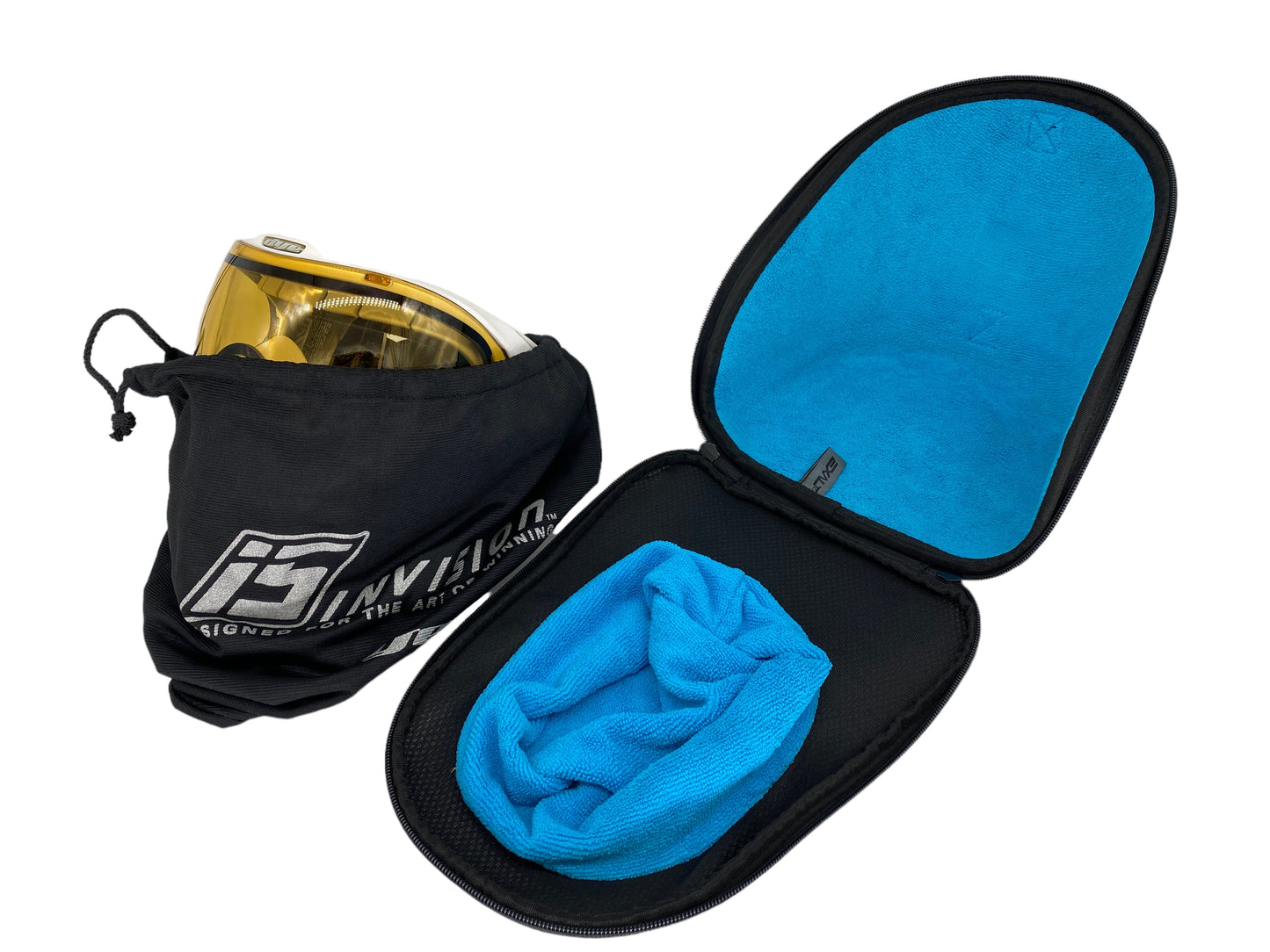 Used DYE Invision I5 Paintball Goggle System White Gold w/ Case Paintball Gun from CPXBrosPaintball Buy/Sell/Trade Paintball Markers, Paintball Hoppers, Paintball Masks, and Hormesis Headbands