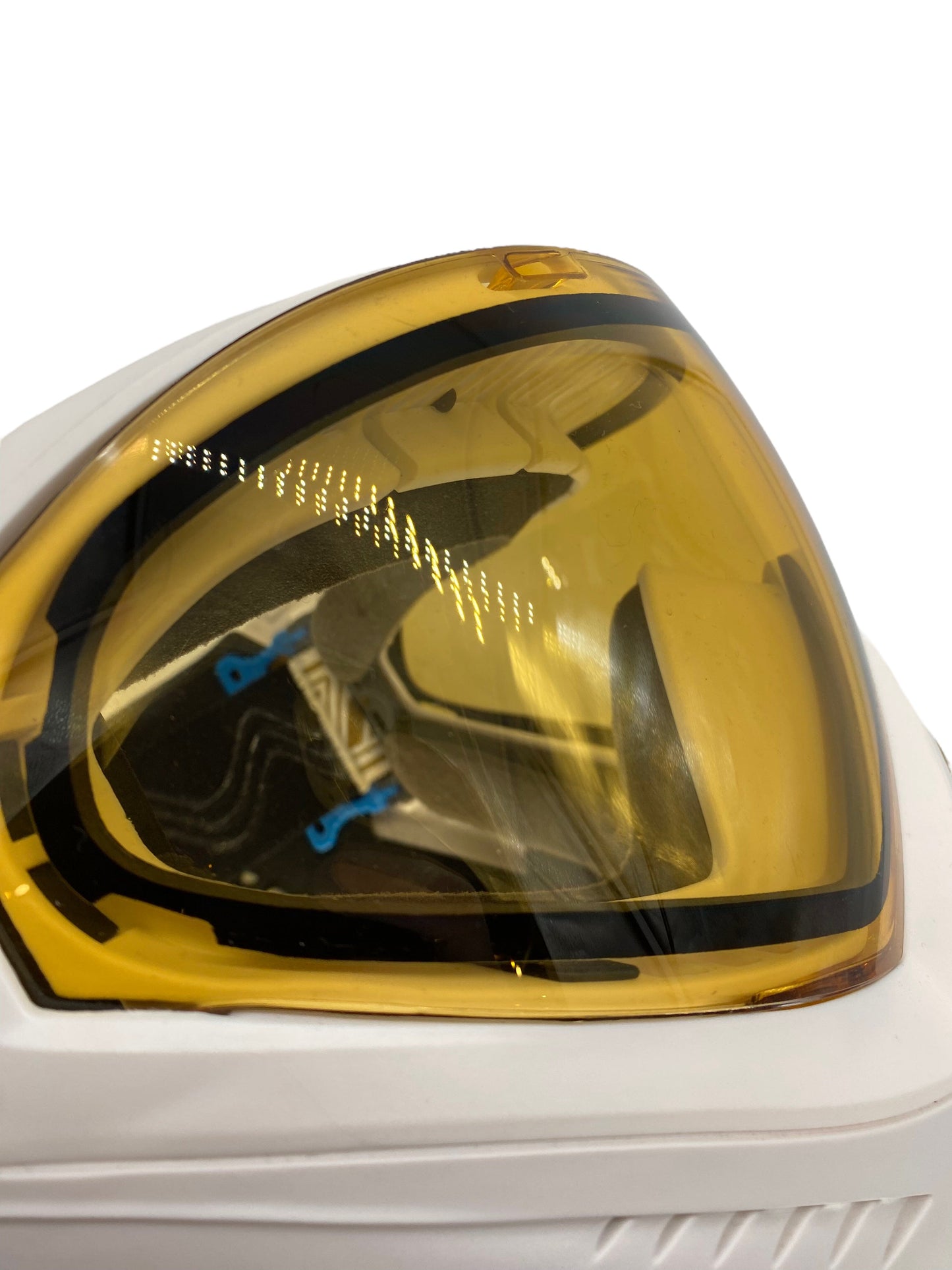 Used DYE Invision I5 Paintball Goggle System White Gold w/ Case Paintball Gun from CPXBrosPaintball Buy/Sell/Trade Paintball Markers, Paintball Hoppers, Paintball Masks, and Hormesis Headbands