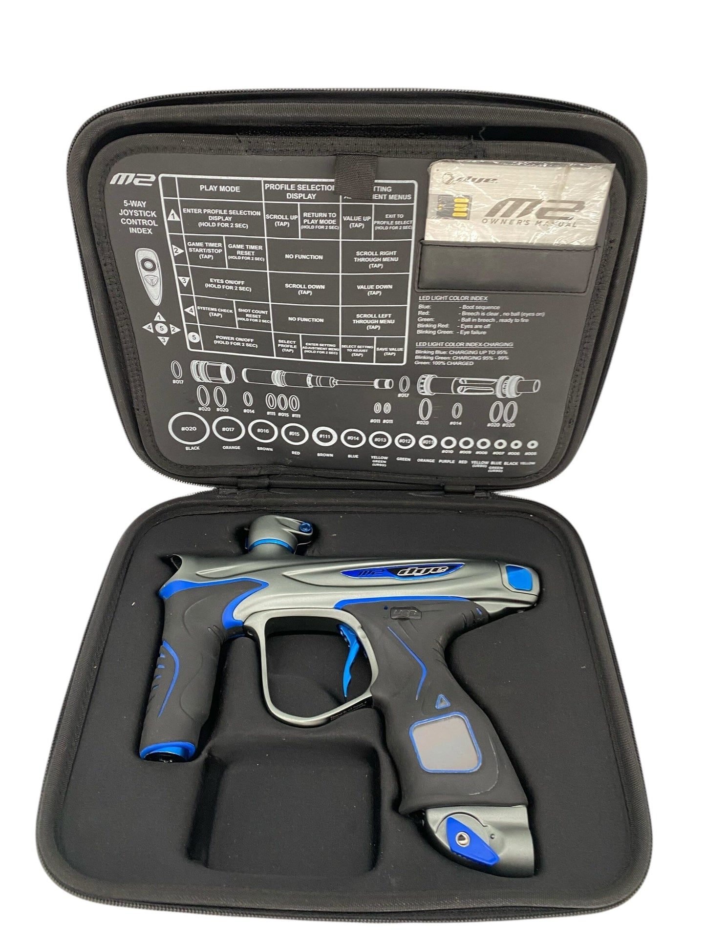 Used Dye M2 Paintball Gun Grey/Blue Paintball Gun from CPXBrosPaintball Buy/Sell/Trade Paintball Markers, New Paintball Guns, Paintball Hoppers, Paintball Masks, and Hormesis Headbands