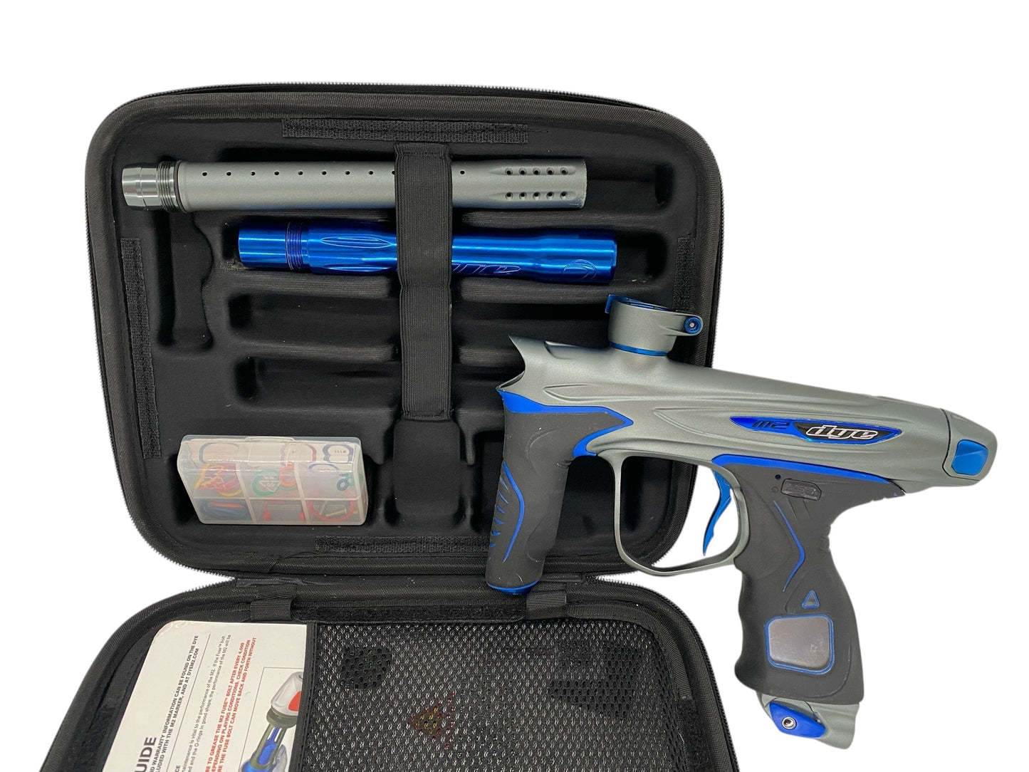 Used Dye M2 Paintball Gun Grey/Blue Paintball Gun from CPXBrosPaintball Buy/Sell/Trade Paintball Markers, New Paintball Guns, Paintball Hoppers, Paintball Masks, and Hormesis Headbands