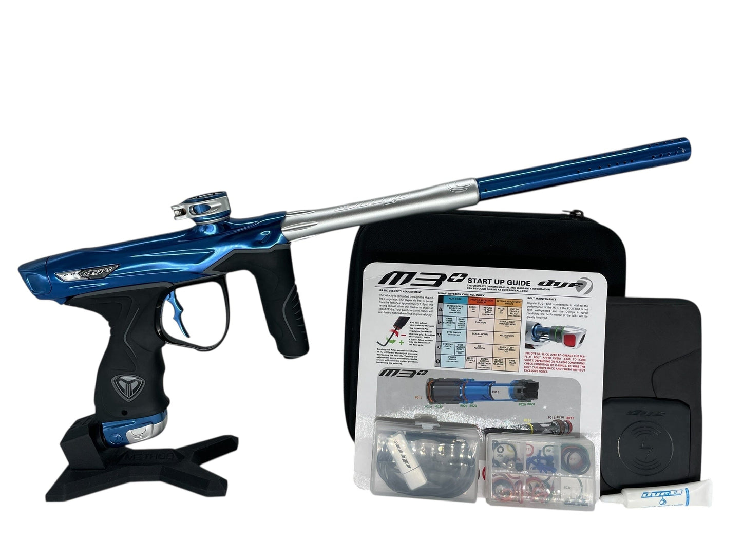 Used Dye M3+ Paintball Gun Blue/Silver Paintball Gun from CPXBrosPaintball Buy/Sell/Trade Paintball Markers, New Paintball Guns, Paintball Hoppers, Paintball Masks, and Hormesis Headbands