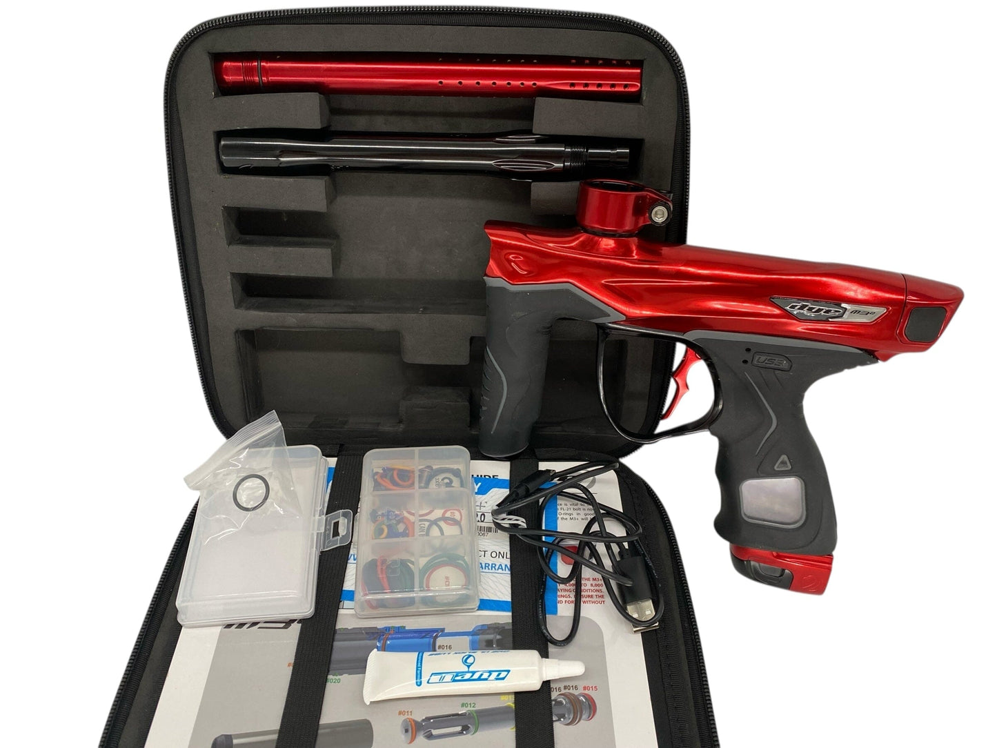 Used Dye M3+ Paintball Gun Red/Black Paintball Gun from CPXBrosPaintball Buy/Sell/Trade Paintball Markers, New Paintball Guns, Paintball Hoppers, Paintball Masks, and Hormesis Headbands