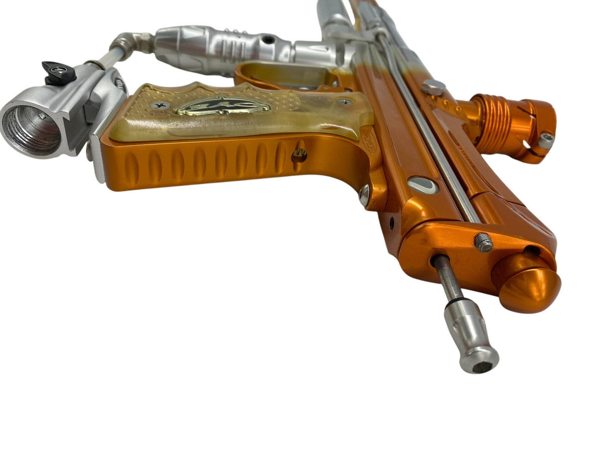 Used Dye Reflex Creamsicle Fade Paintball Gun Paintball Gun from CPXBrosPaintball Buy/Sell/Trade Paintball Markers, New Paintball Guns, Paintball Hoppers, Paintball Masks, and Hormesis Headbands