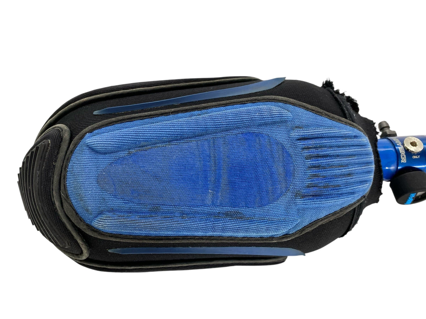 Used DYE RHINO 68 CI /4500 NEOPRENE PAINTBALL TANK COVER PROTECTOR- BLACK/BLUE-VINTAGE Paintball Gun from CPXBrosPaintball Buy/Sell/Trade Paintball Markers, New Paintball Guns, Paintball Hoppers, Paintball Masks, and Hormesis Headbands