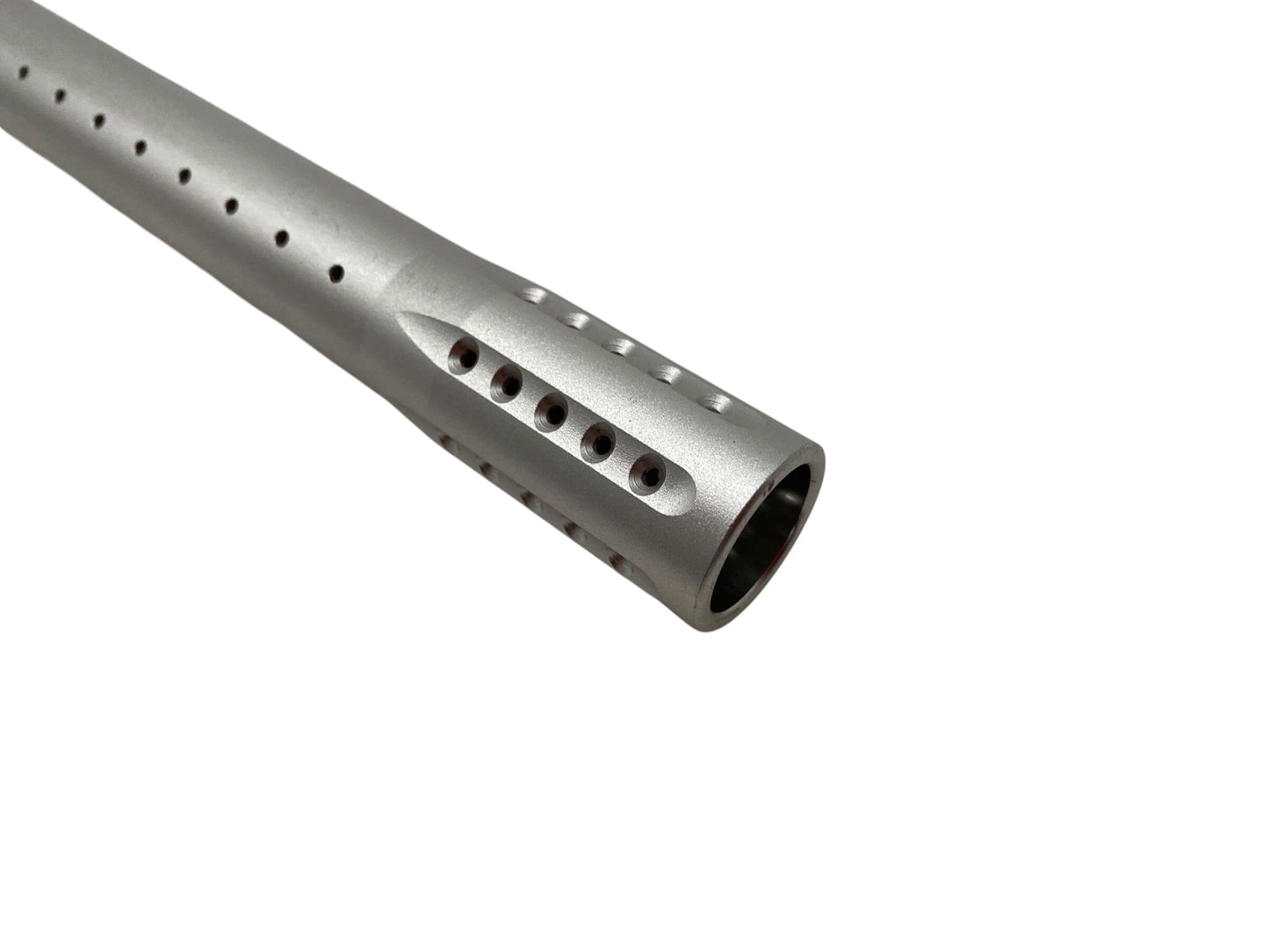 Used Dye UL Barrel Tip 14” : Dust Silver Paintball Gun from CPXBrosPaintball Buy/Sell/Trade Paintball Markers, New Paintball Guns, Paintball Hoppers, Paintball Masks, and Hormesis Headbands