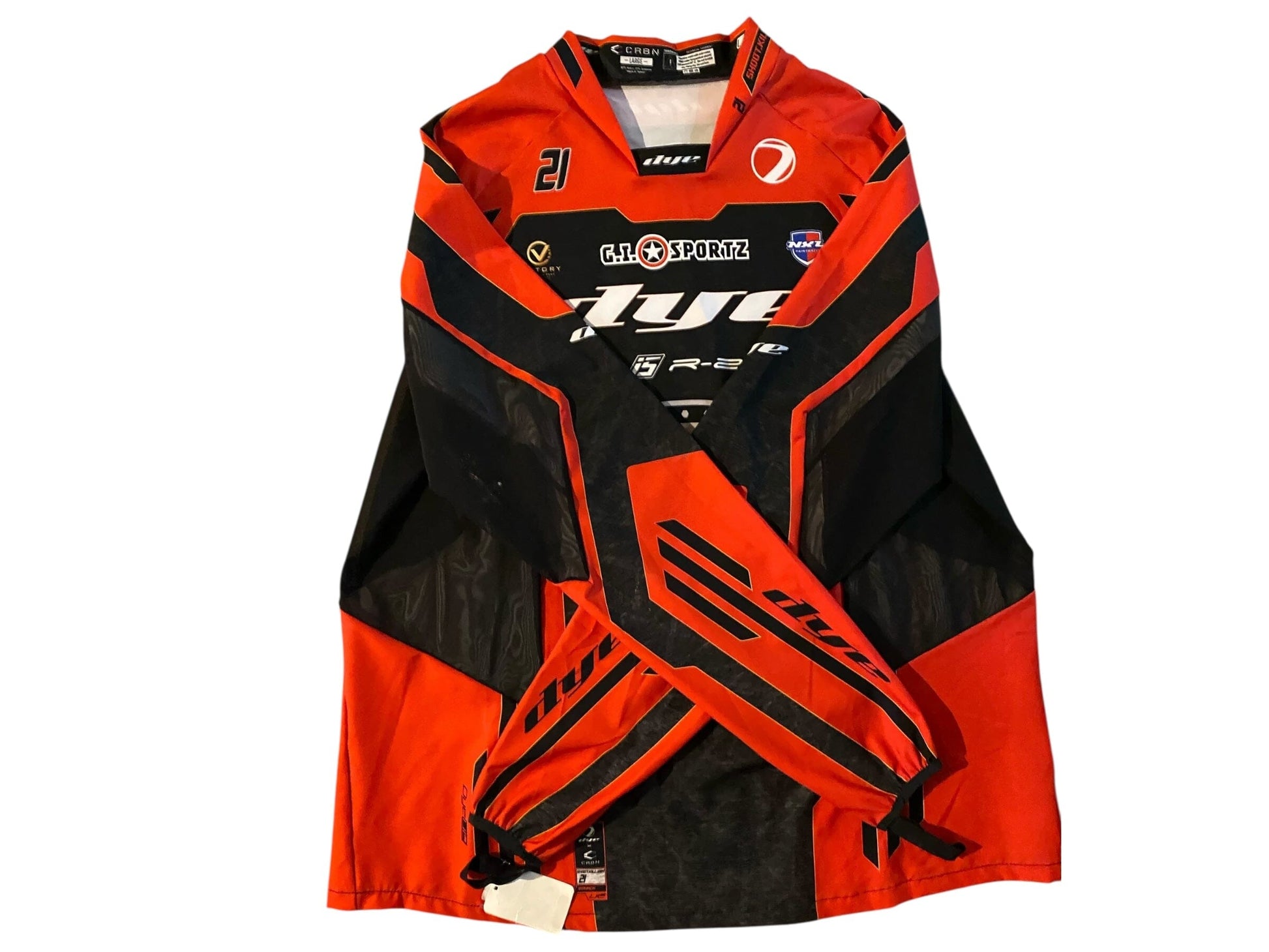 Used Dye UL-C IRONMEN-SHOOT KILL WIN-Paintball Jersey size Large Paintball Gun from CPXBrosPaintball Buy/Sell/Trade Paintball Markers, New Paintball Guns, Paintball Hoppers, Paintball Masks, and Hormesis Headbands