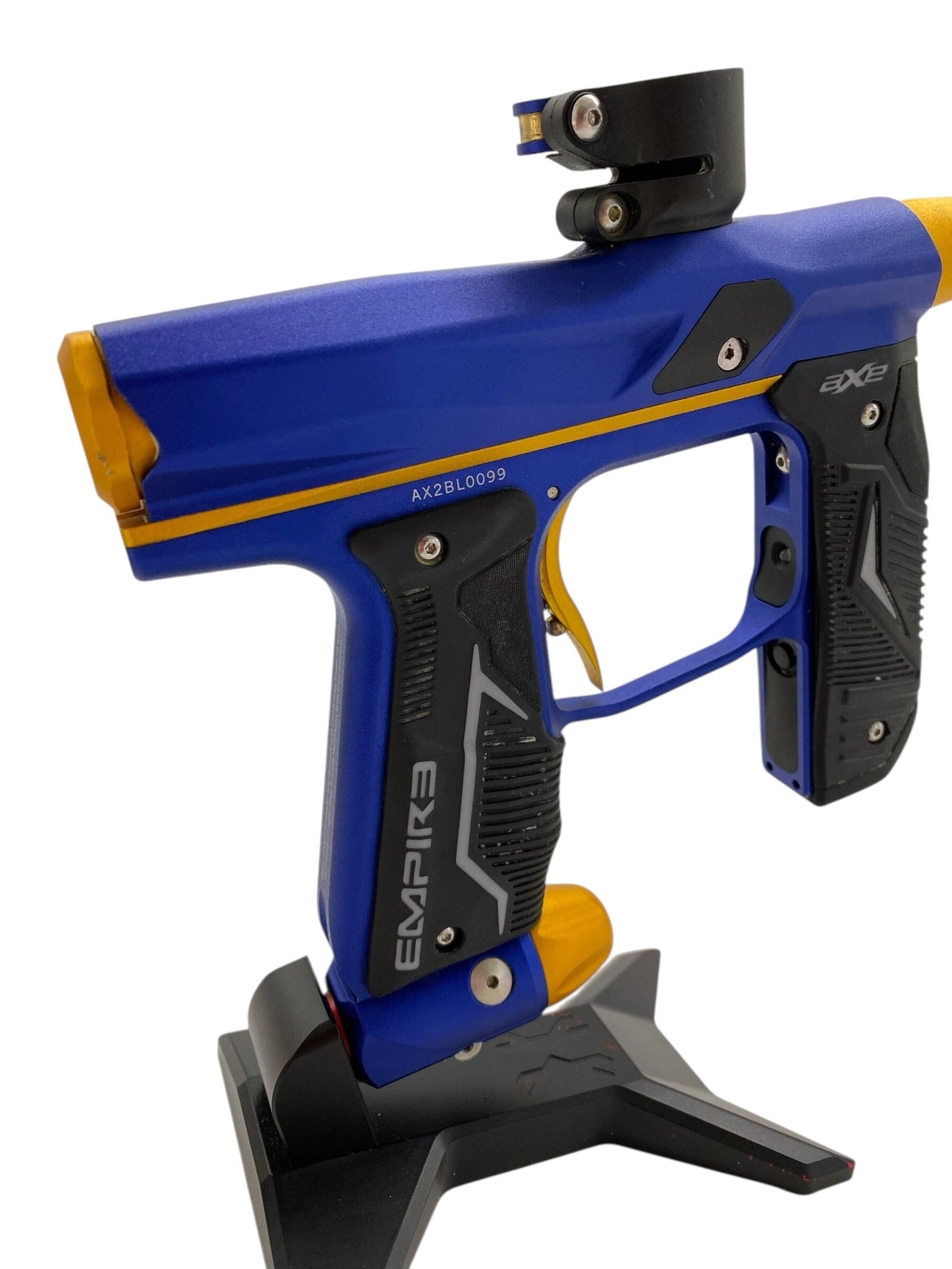Used Empire Axe 2.0 Paintball Gun Blue/Gold Paintball Gun from CPXBrosPaintball Buy/Sell/Trade Paintball Markers, New Paintball Guns, Paintball Hoppers, Paintball Masks, and Hormesis Headbands