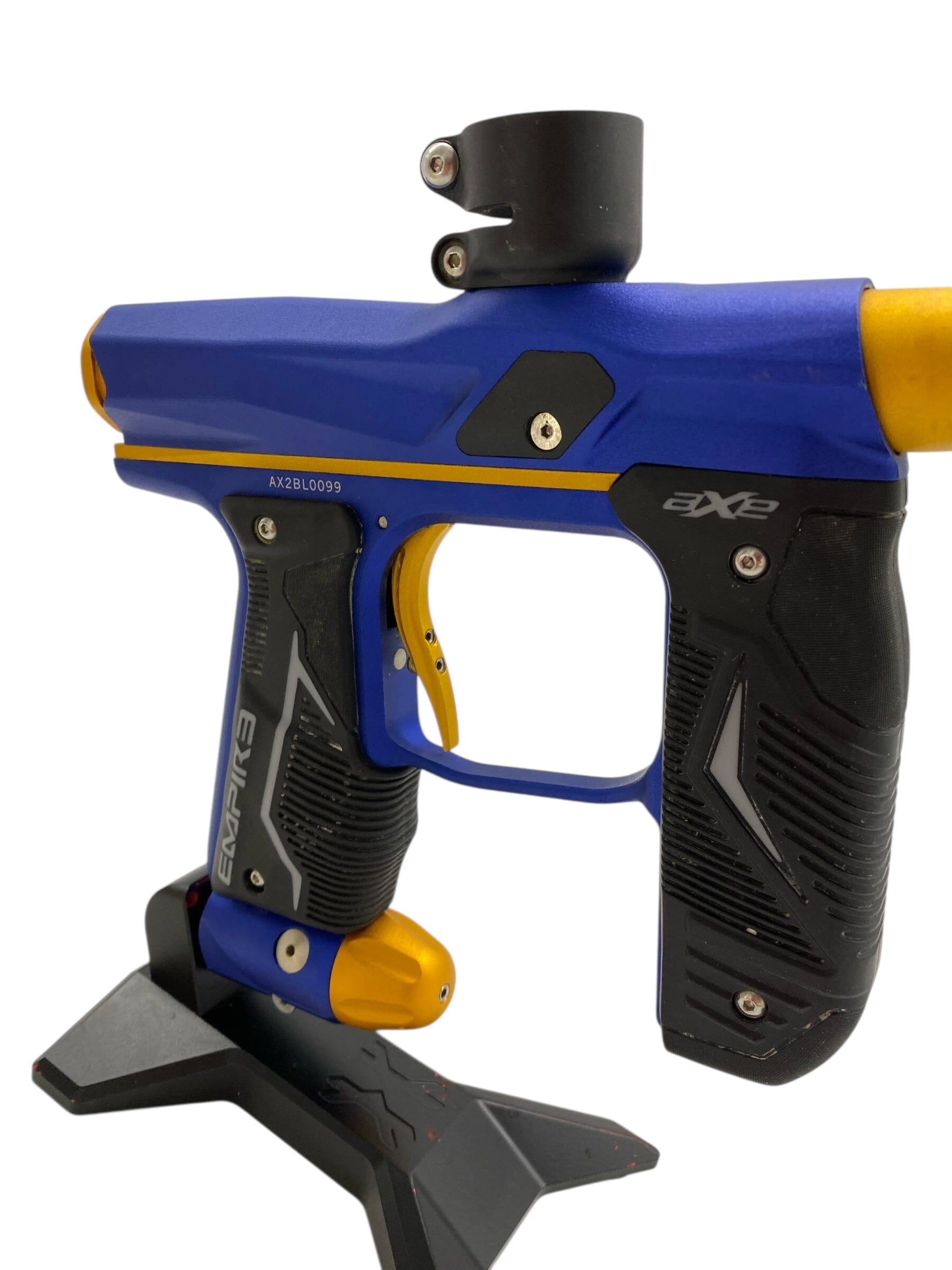 Used Empire Axe 2.0 Paintball Gun Blue/Gold Paintball Gun from CPXBrosPaintball Buy/Sell/Trade Paintball Markers, New Paintball Guns, Paintball Hoppers, Paintball Masks, and Hormesis Headbands