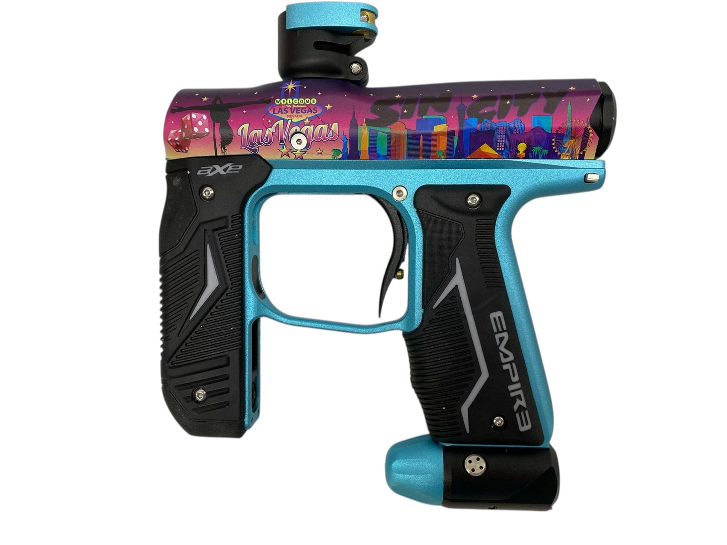 Used Empire Axe 2.0 Paintball Gun Sin City Oled Paintball Gun from CPXBrosPaintball Buy/Sell/Trade Paintball Markers, New Paintball Guns, Paintball Hoppers, Paintball Masks, and Hormesis Headbands