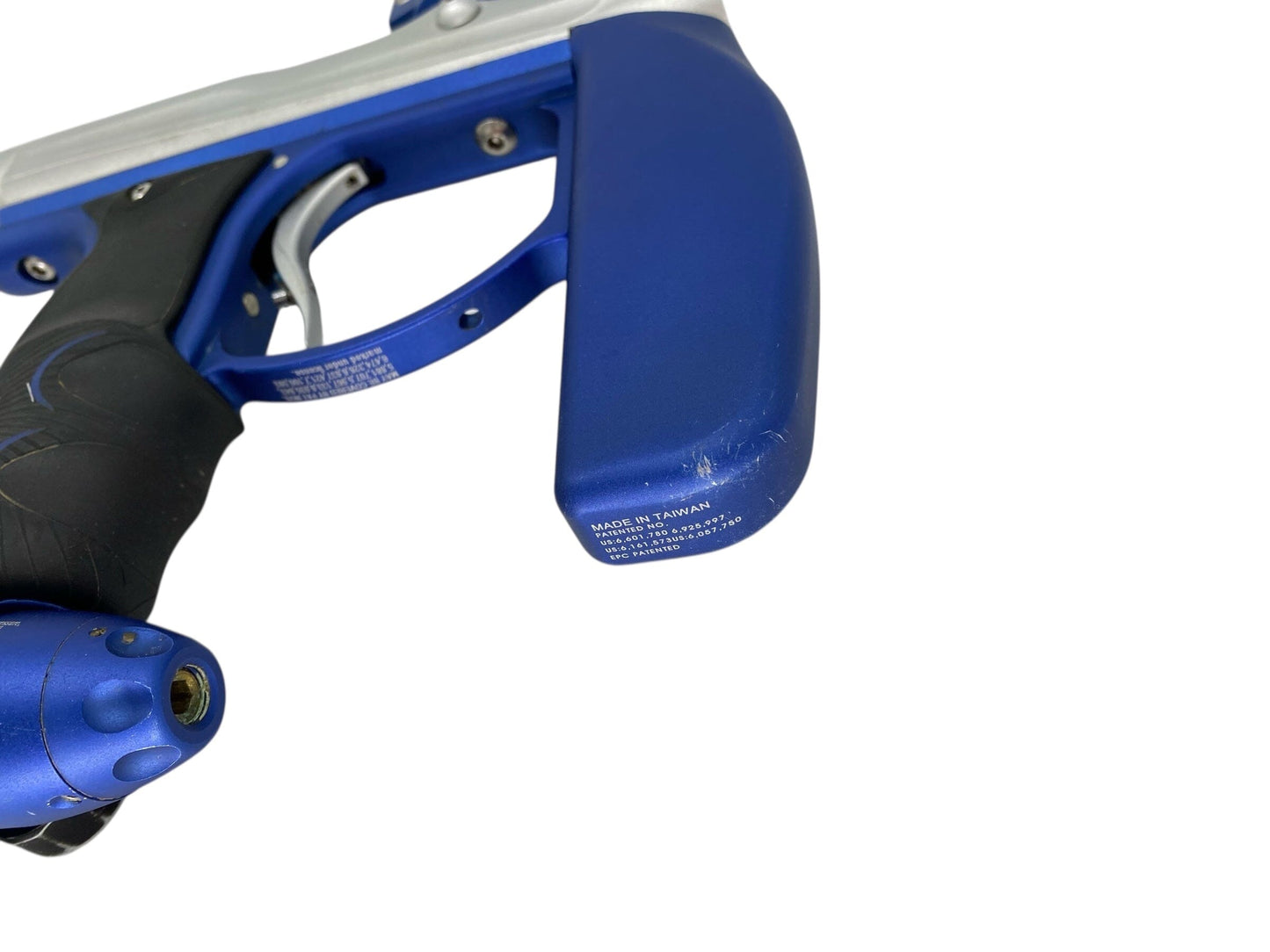 Used Empire Axe Paintball Gun Silver/Blue Paintball Gun from CPXBrosPaintball Buy/Sell/Trade Paintball Markers, New Paintball Guns, Paintball Hoppers, Paintball Masks, and Hormesis Headbands