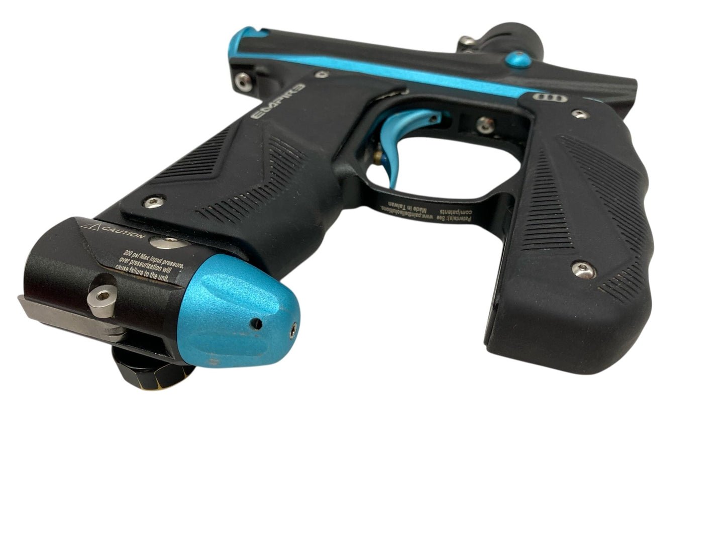 Used Empire Mini Gs Paintball Gun Black/Teal Paintball Gun from CPXBrosPaintball Buy/Sell/Trade Paintball Markers, New Paintball Guns, Paintball Hoppers, Paintball Masks, and Hormesis Headbands