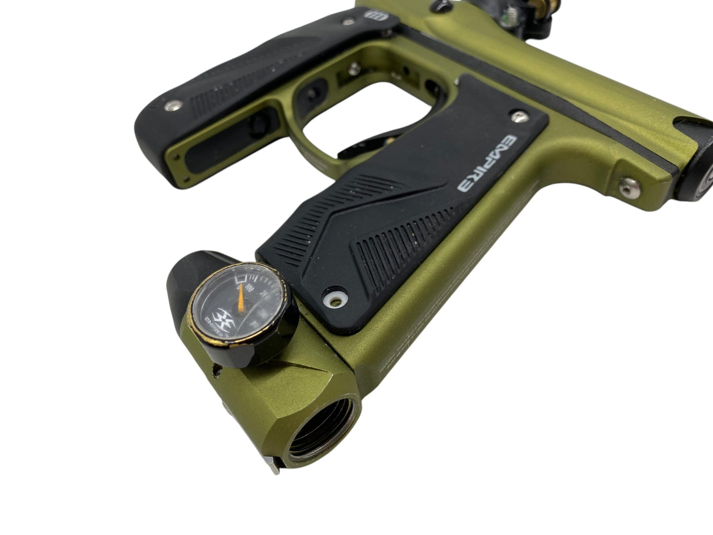 Used Empire Mini Gs Paintball Gun Green Black Paintball Gun from CPXBrosPaintball Buy/Sell/Trade Paintball Markers, New Paintball Guns, Paintball Hoppers, Paintball Masks, and Hormesis Headbands
