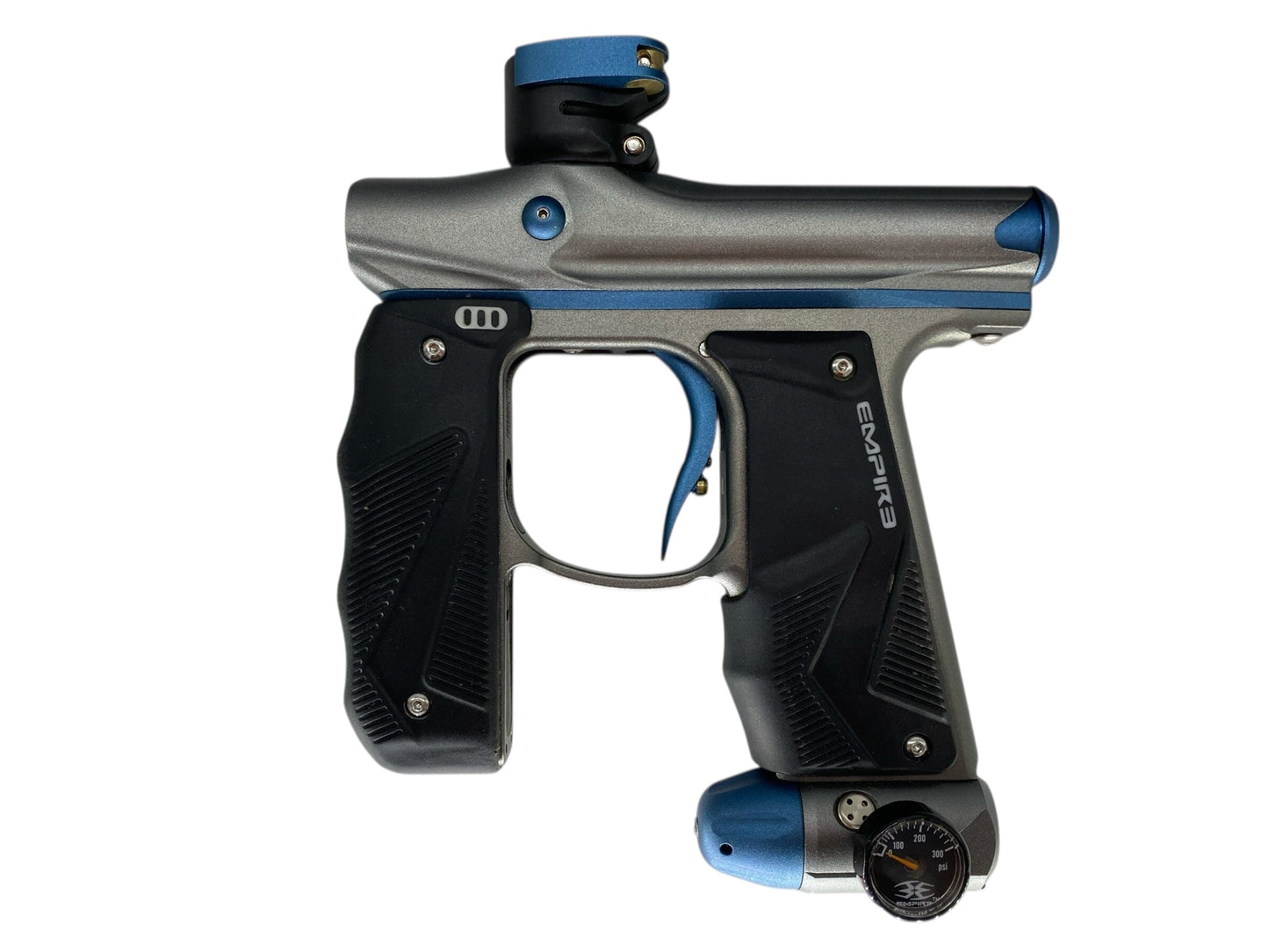 Used Empire Mini Gs Paintball Gun Grey/Blue Paintball Gun from CPXBrosPaintball Buy/Sell/Trade Paintball Markers, New Paintball Guns, Paintball Hoppers, Paintball Masks, and Hormesis Headbands